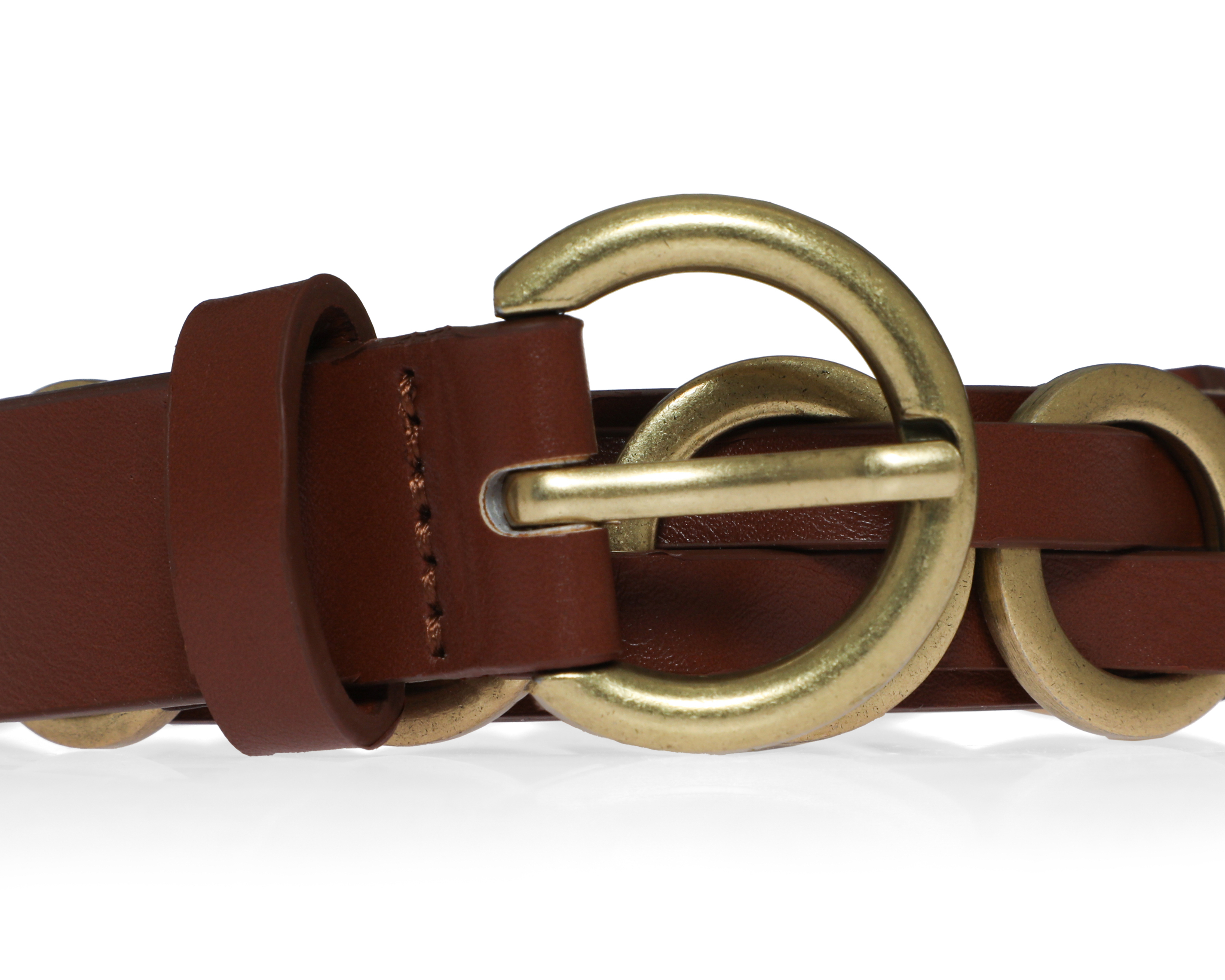 Foto 4 pulgar | Foto 3 | Cinturón para Mujer Strona Café