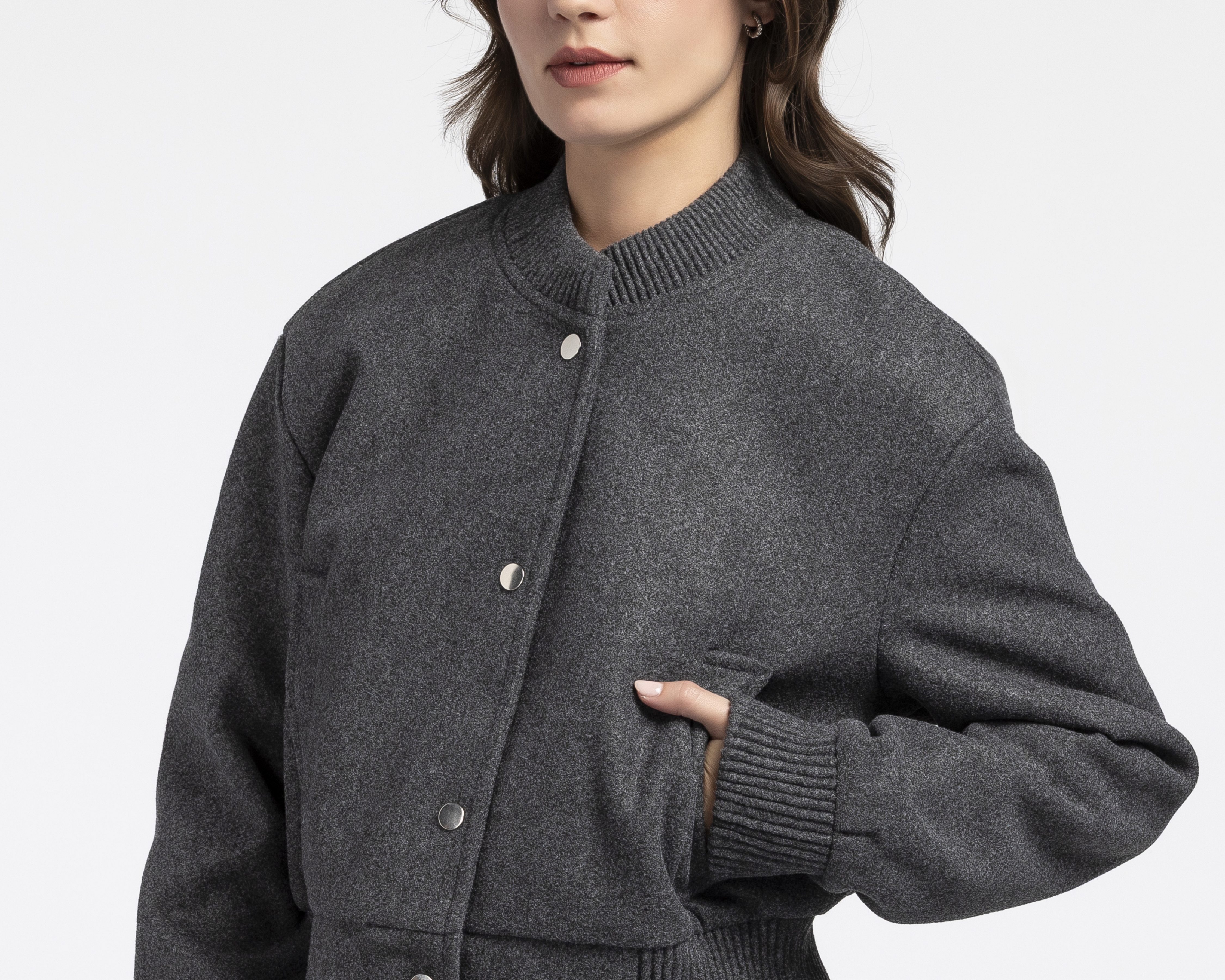 Foto 5 pulgar | Foto 4 | Chamarra Gris Refill para Mujer