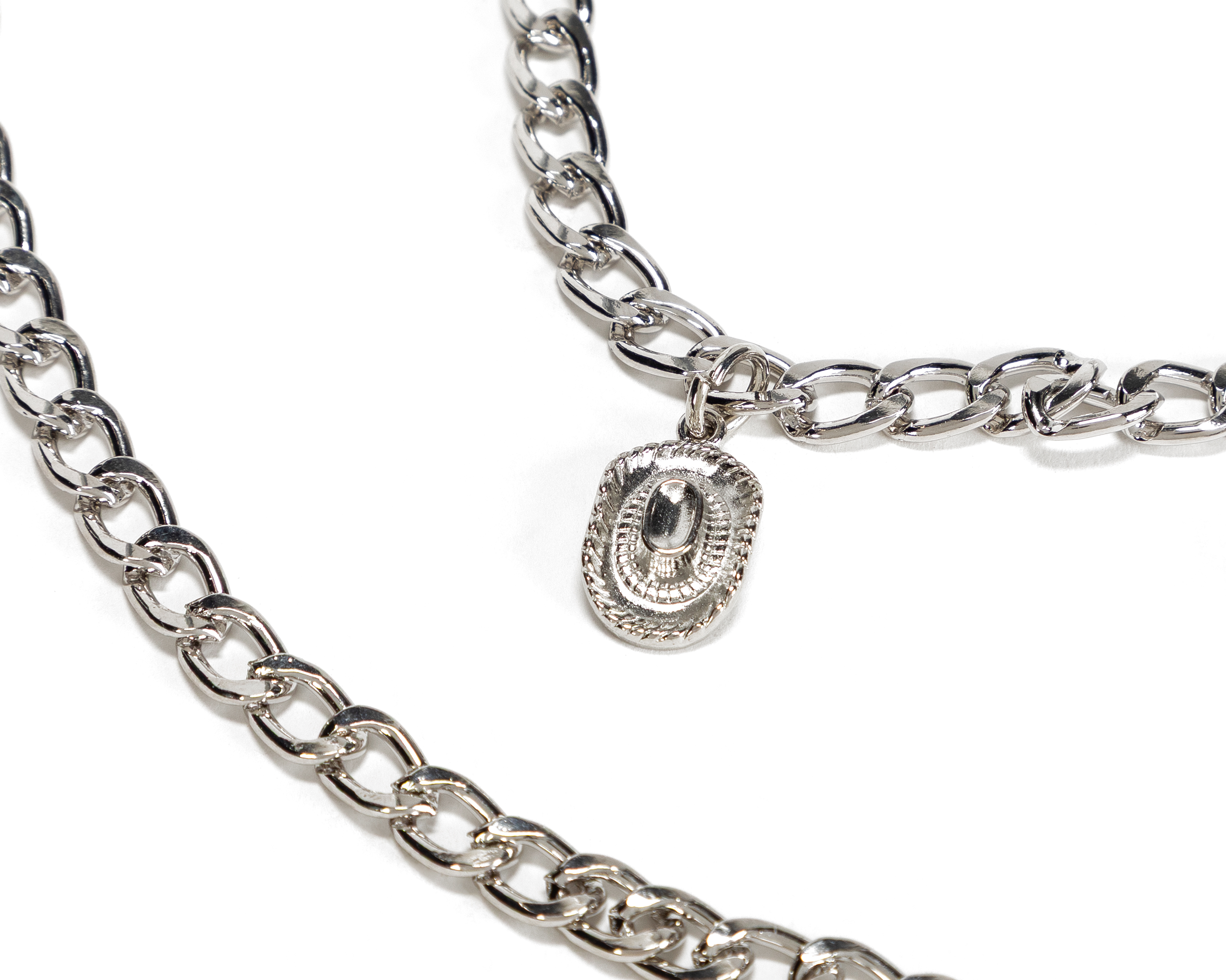 Foto 3 | Foto 3 | Cinturón de Metal para Mujer Strona Plateado