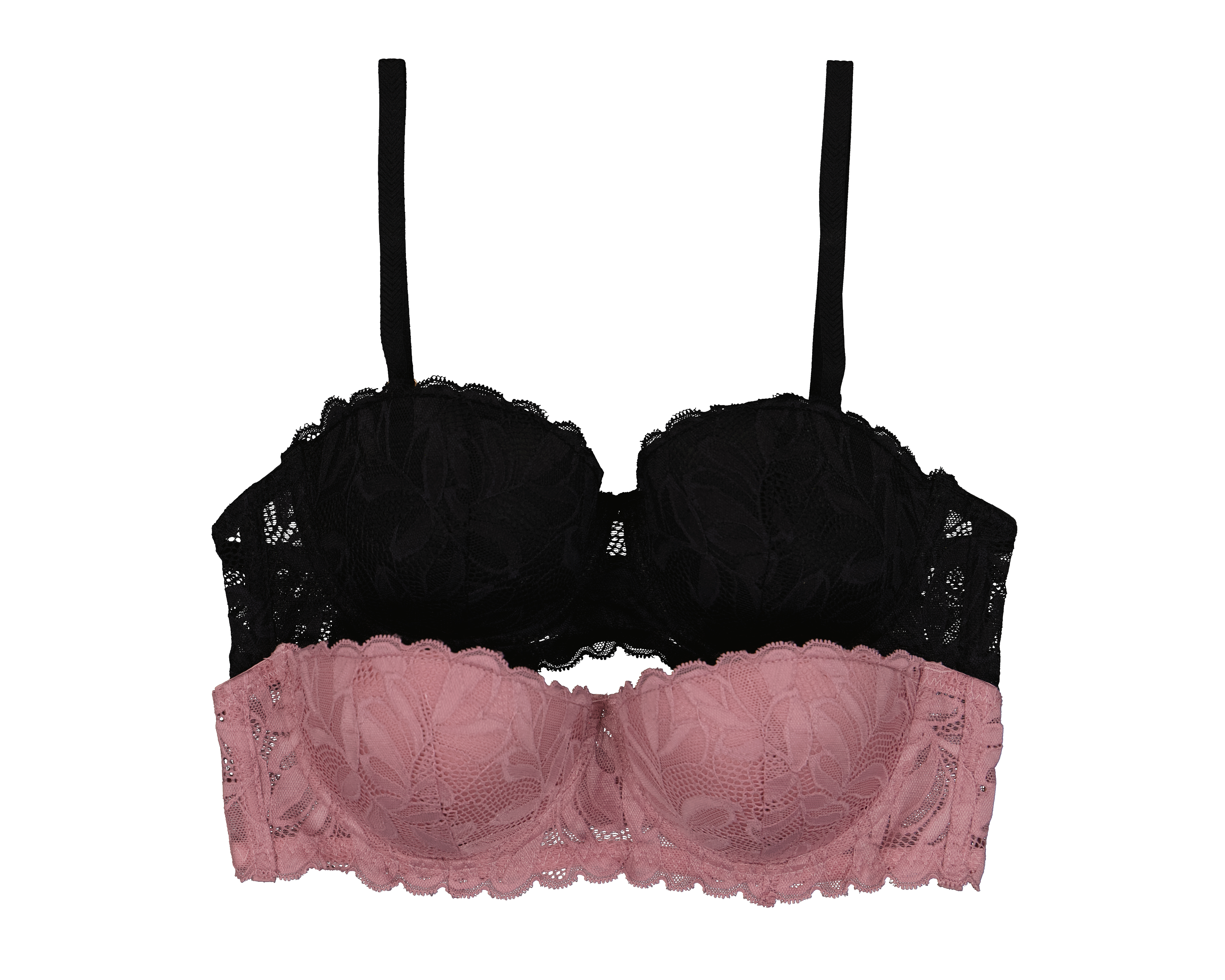 Brasier Strapless de Encaje Eva tu Estilo Íntimo 2 Piezas