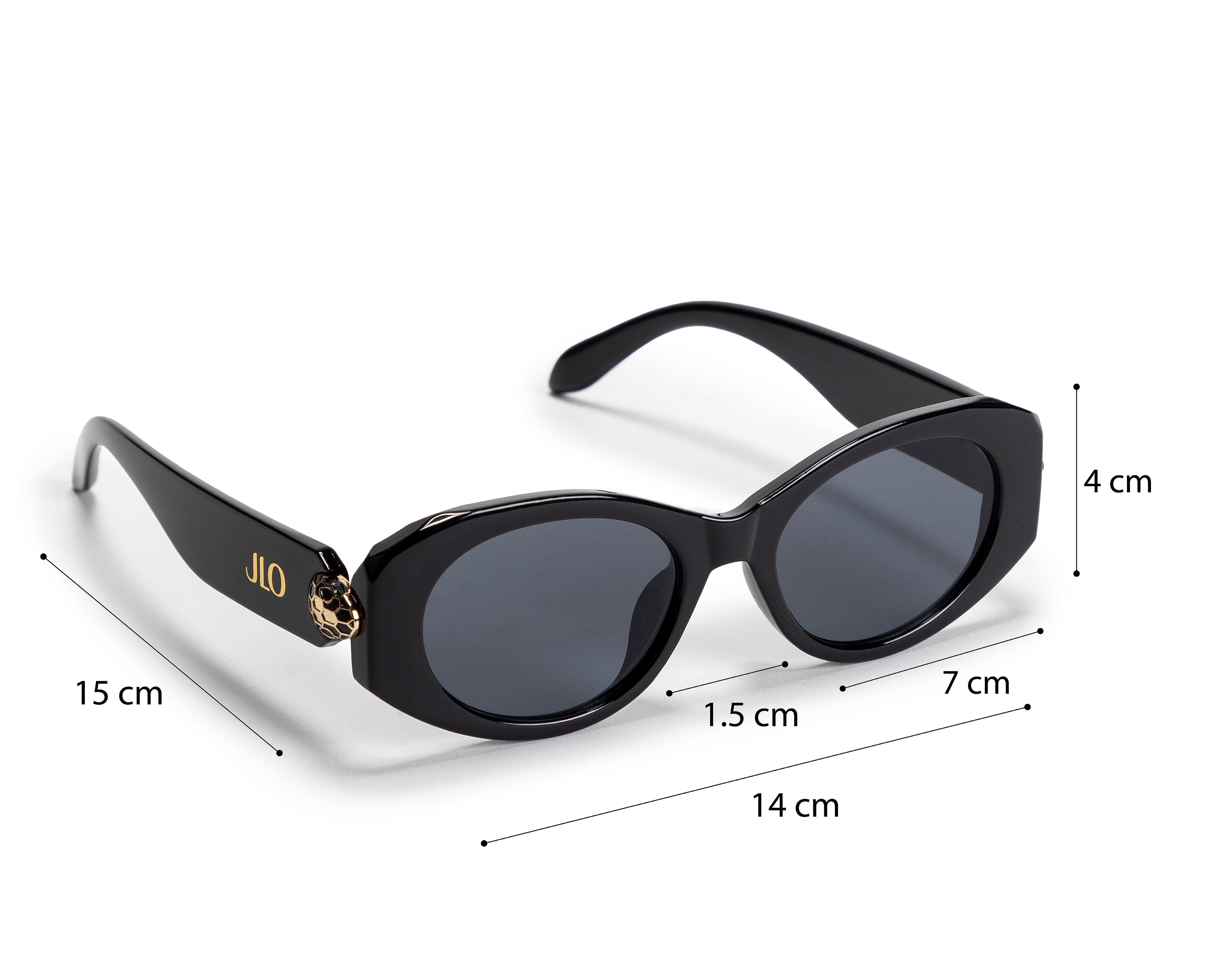 Foto 5 | Foto 5 | Lentes de Sol para Mujer Jennifer Lopez Redondos Negros