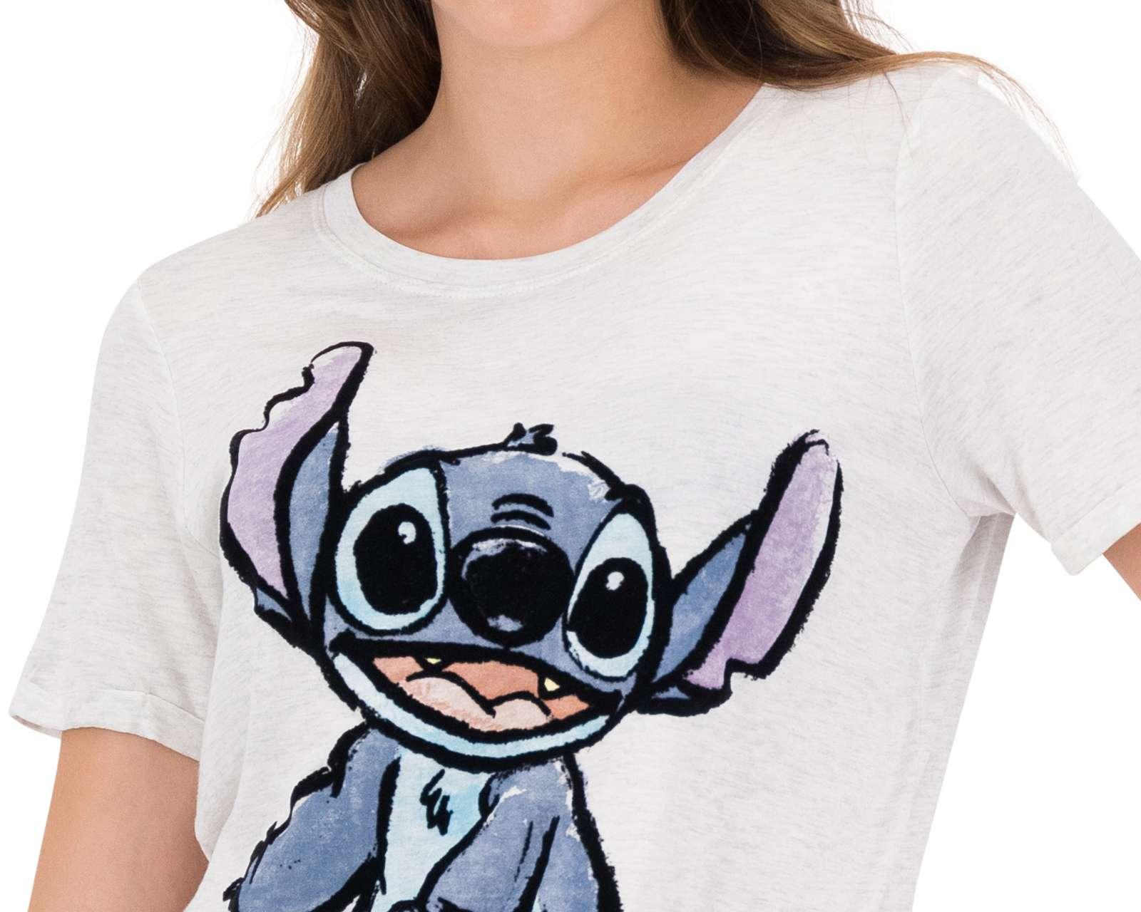 Foto 7 | Foto 7 | Playera Disney Lilo & Stitch Manga Corta
