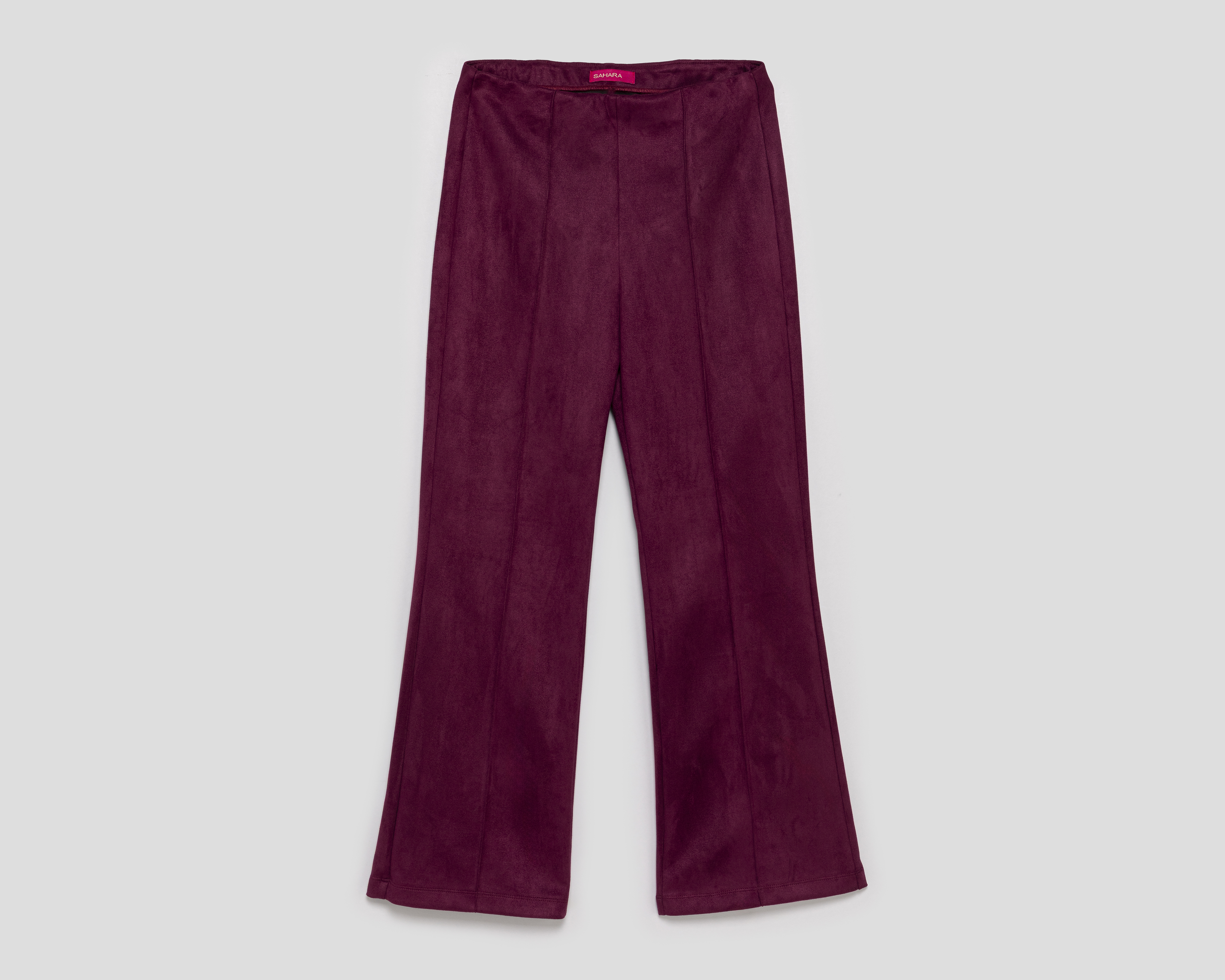 Foto 2 pulgar | Foto 1 | Pantalón Ancho Sahara Vino para Mujer