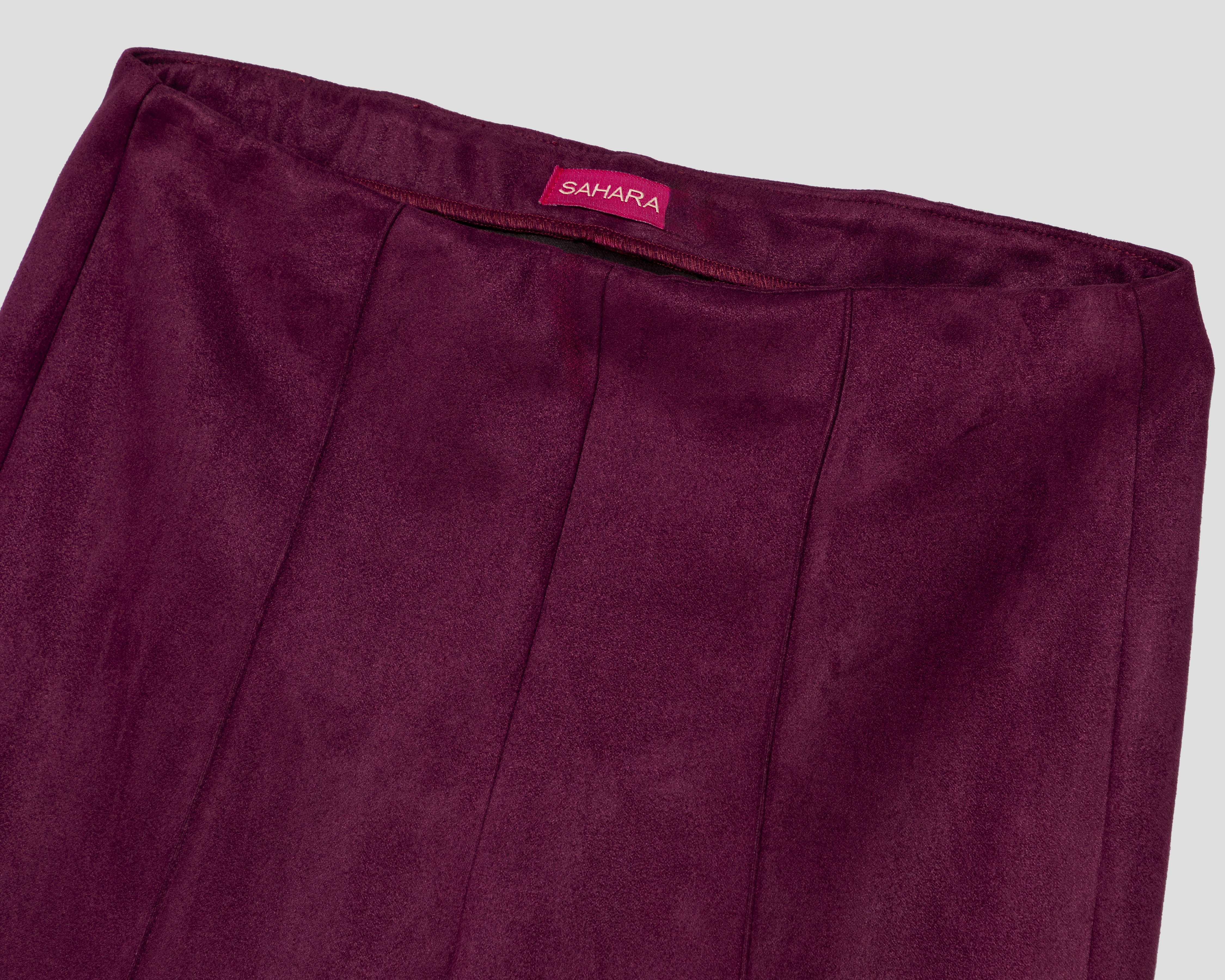 Foto 4 pulgar | Foto 3 | Pantalón Ancho Sahara Vino para Mujer