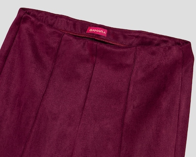 Foto 3 | Foto 3 | Pantalón Ancho Sahara Vino para Mujer