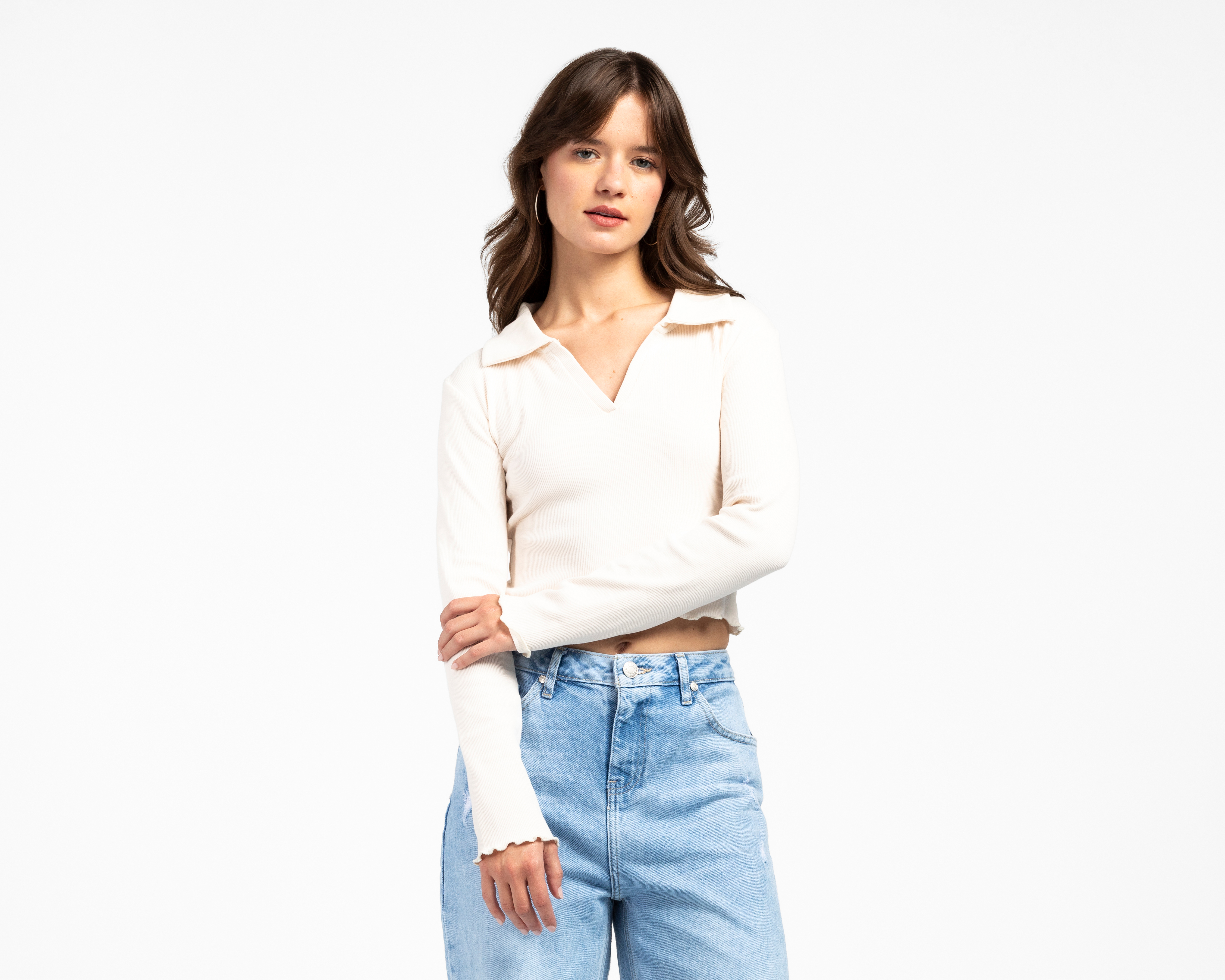 Playera Manga Larga Forever 21 para Mujer