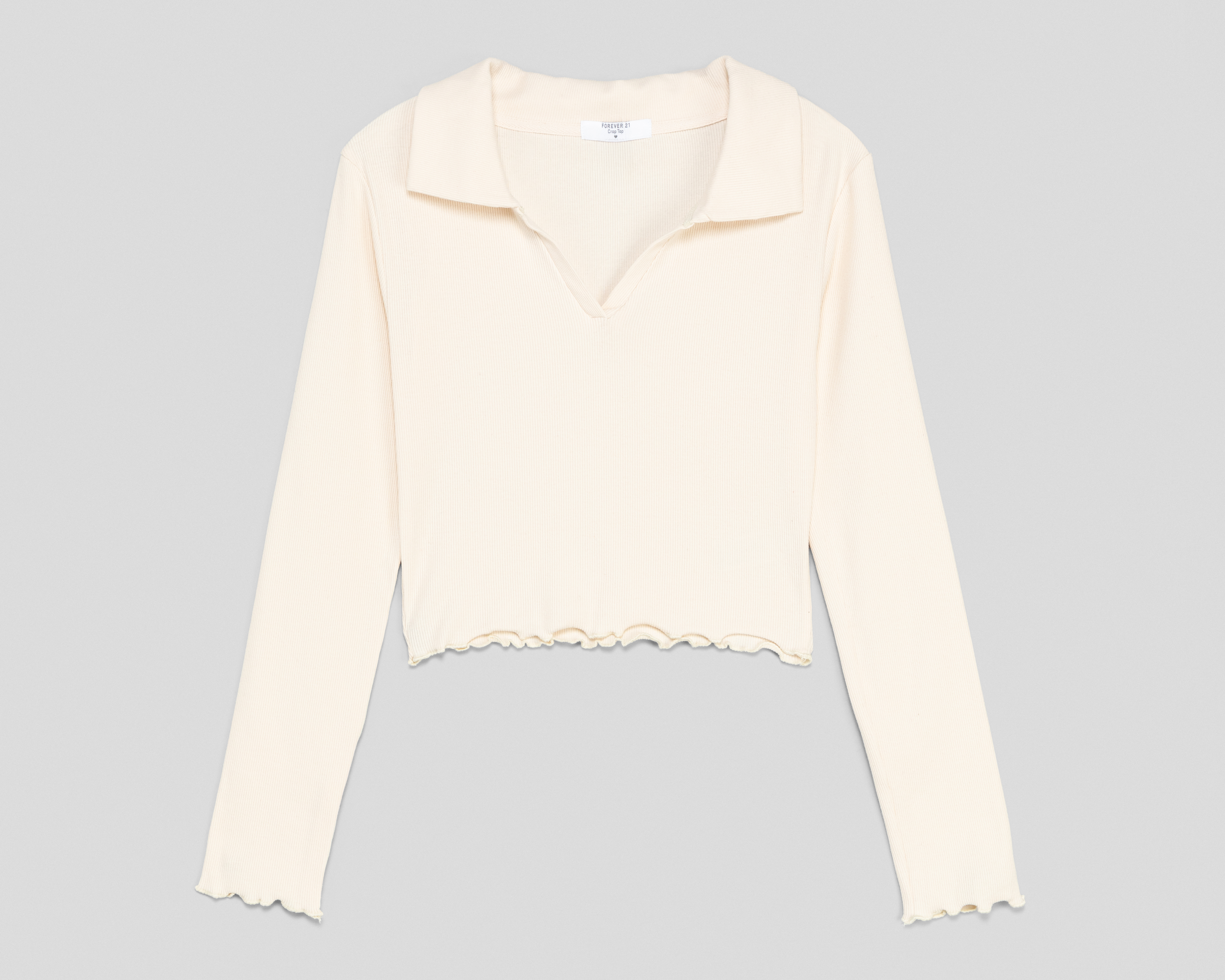 Playera Manga Larga Forever 21 para Mujer