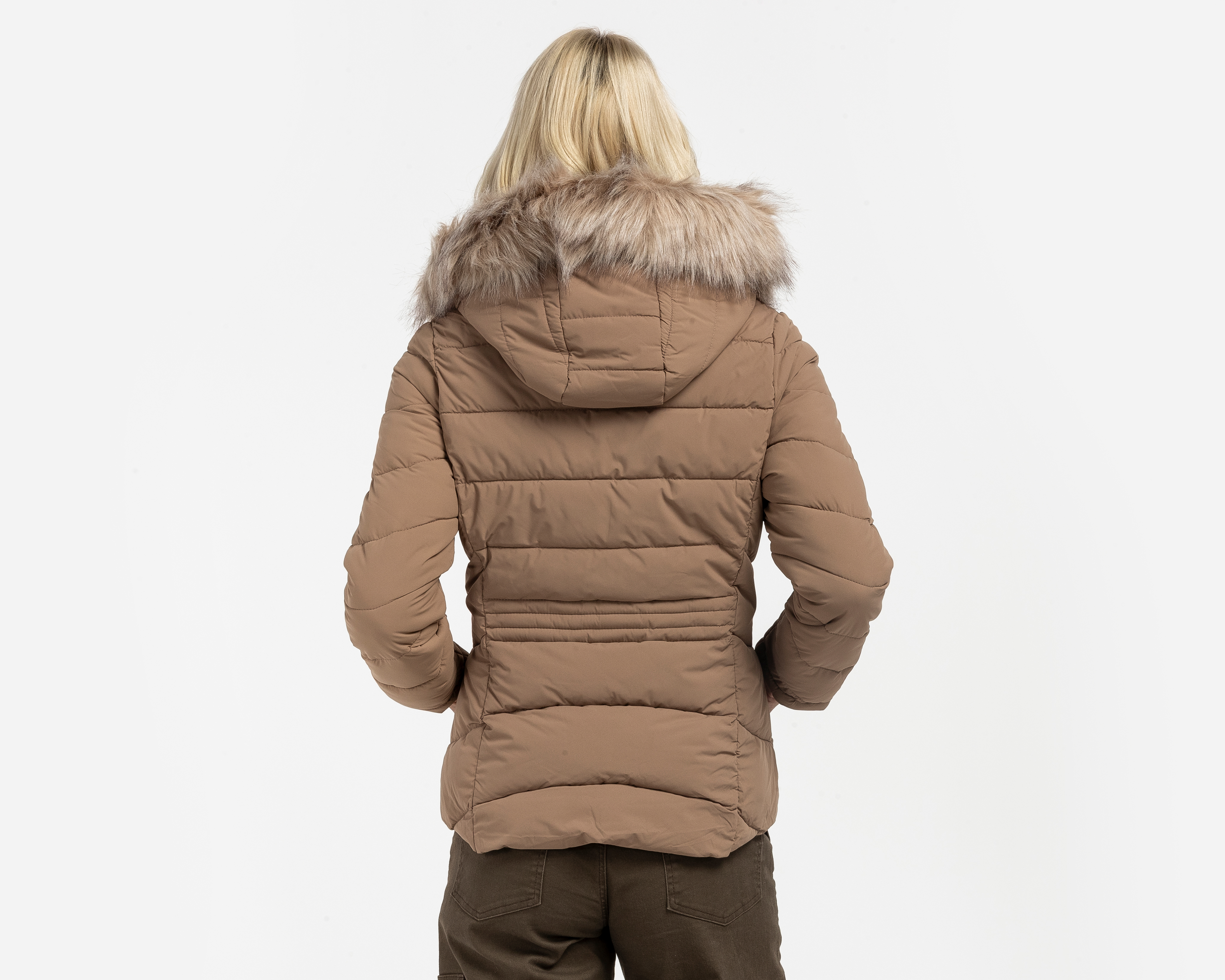 Foto 4 pulgar | Foto 3 | Chamarra con Capucha Refill para Mujer