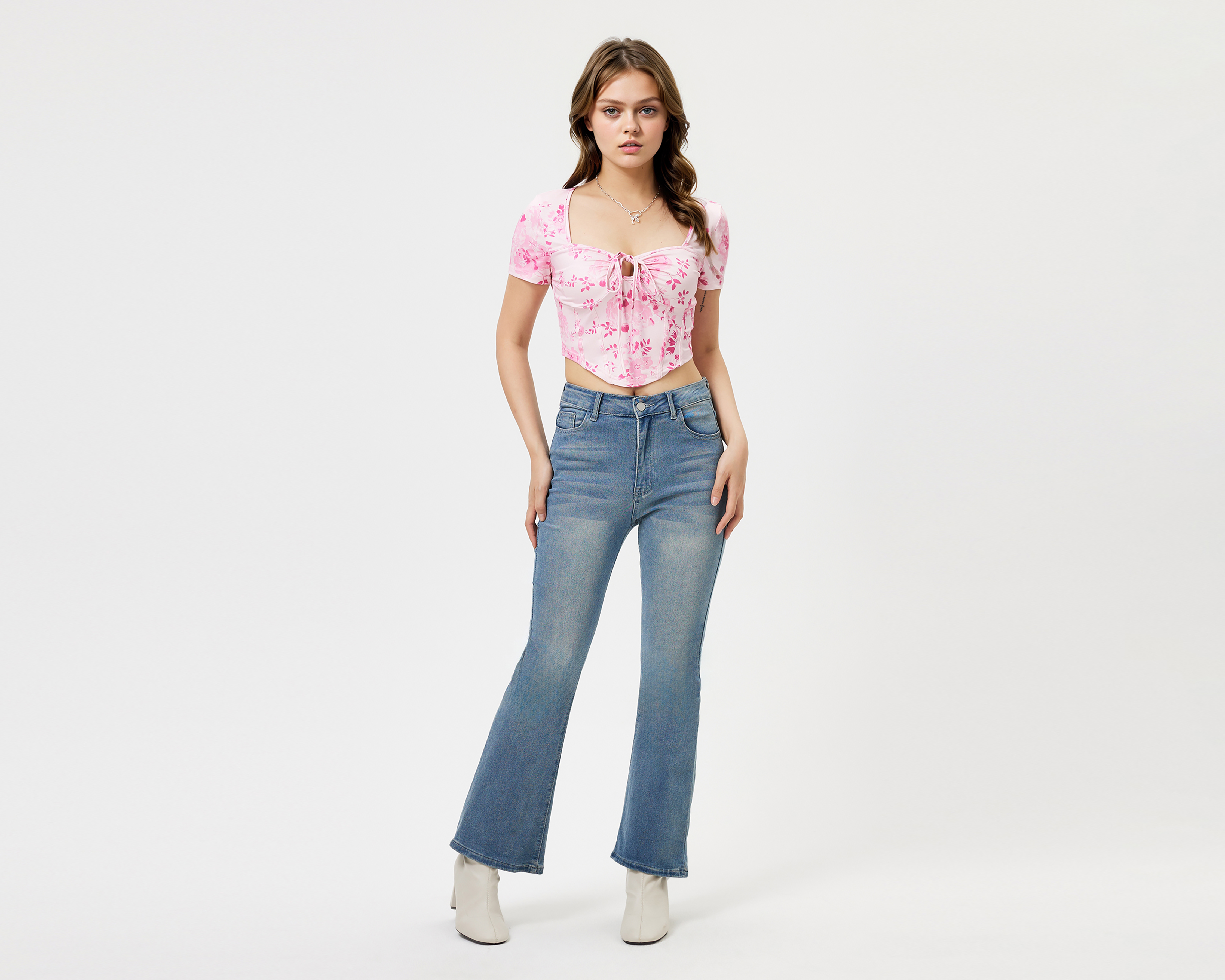 Foto 5 | Foto 5 | Blusa Savana Manga Corta con Cordón para Mujer