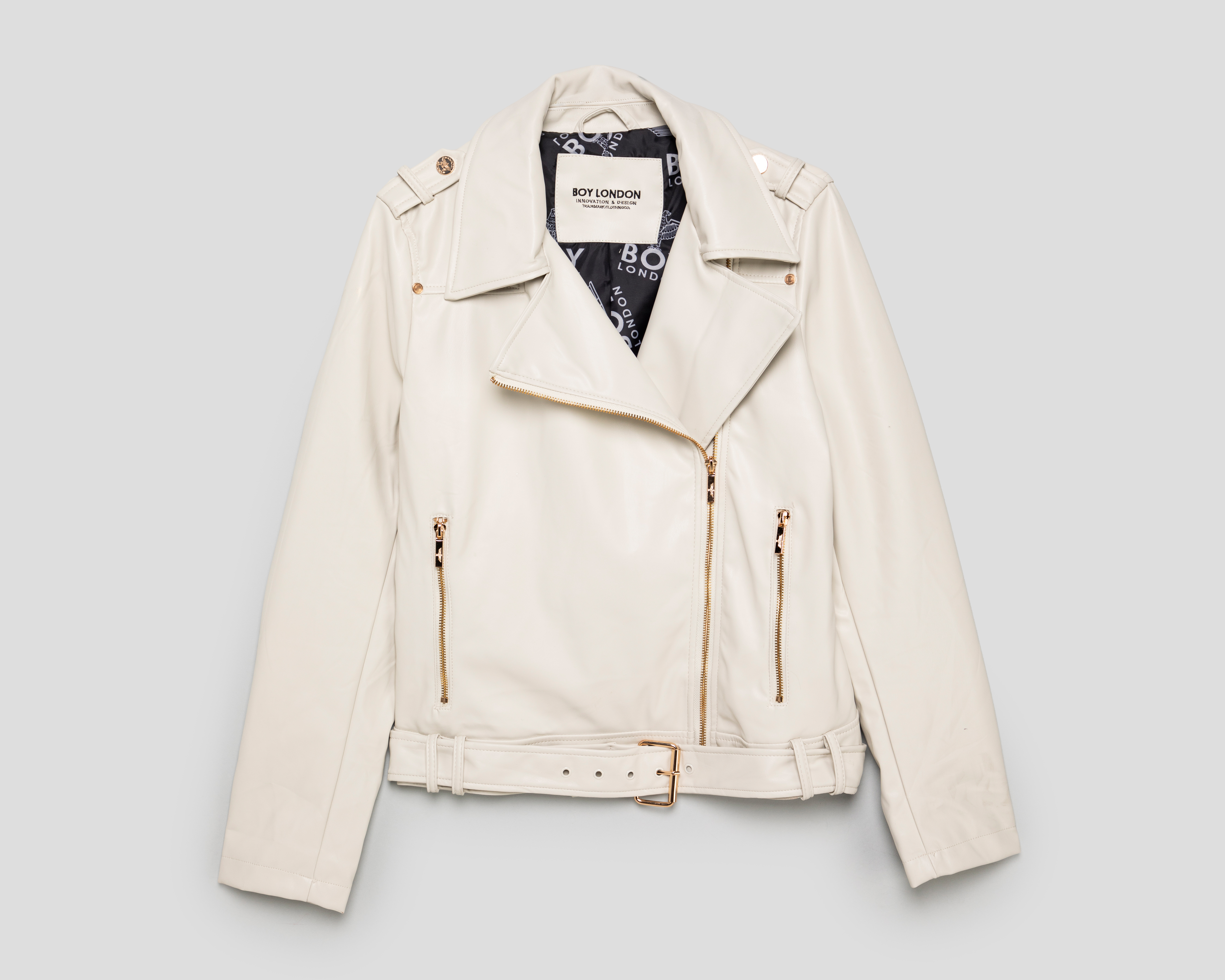 Foto 1 | Foto 1 | Chamarra Beige Boy London para Mujer