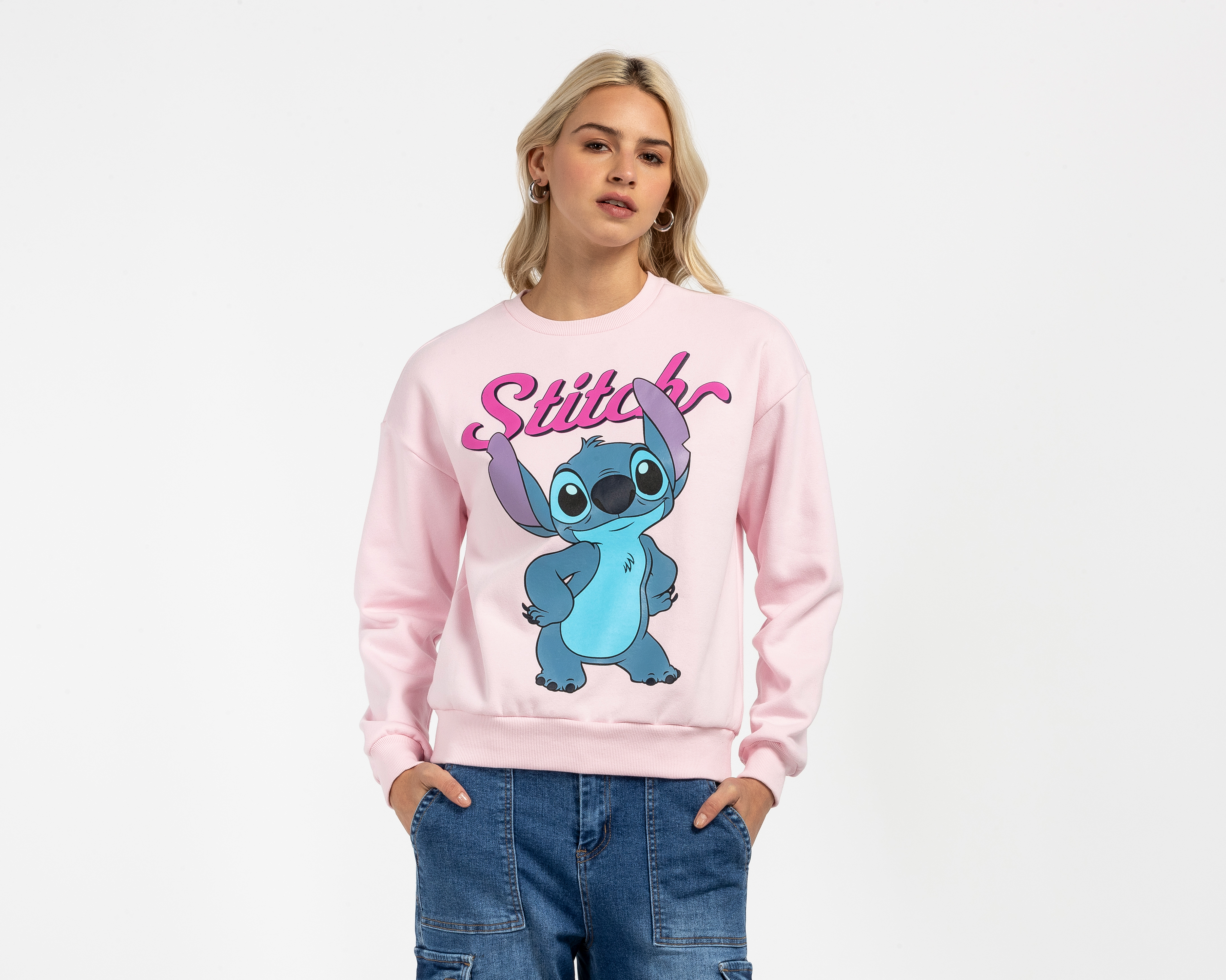 Sudadera Estampada Disney Stitch para Mujer