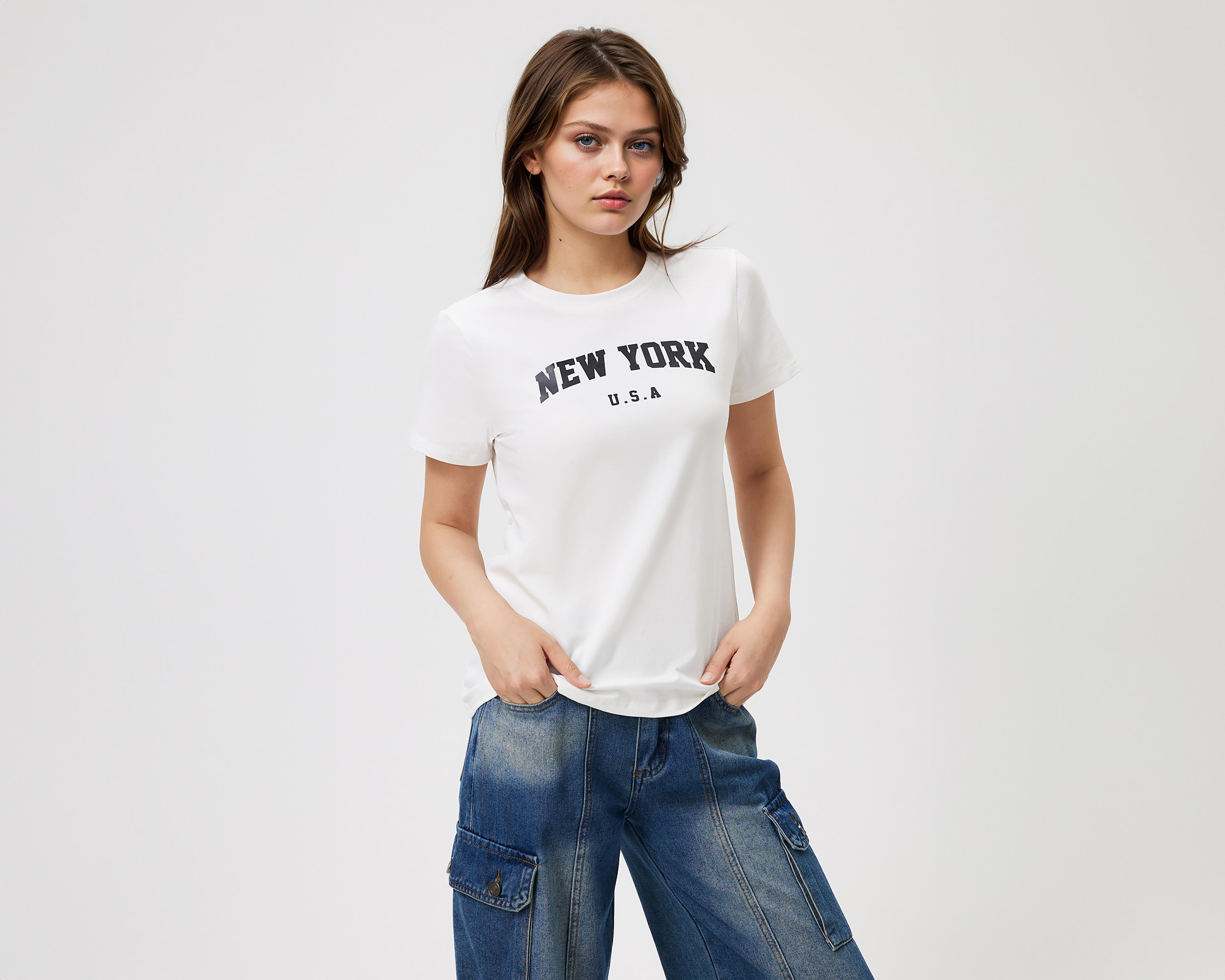 Foto 3 pulgar | Foto 2 | Playera Savana Manga Corta para Mujer