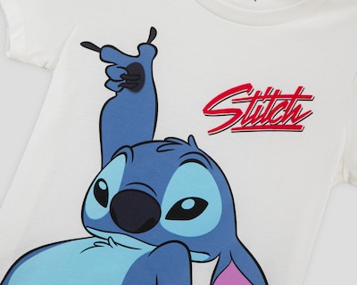 Foto 3 | Foto 3 | Playera Estampada Disney Stitch para Mujer