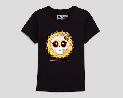 Foto 1 | Foto 1 | Playera Negra Refill para Mujer