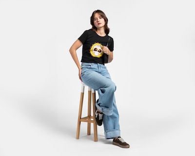Foto 2 | Foto 2 | Playera Negra Refill para Mujer