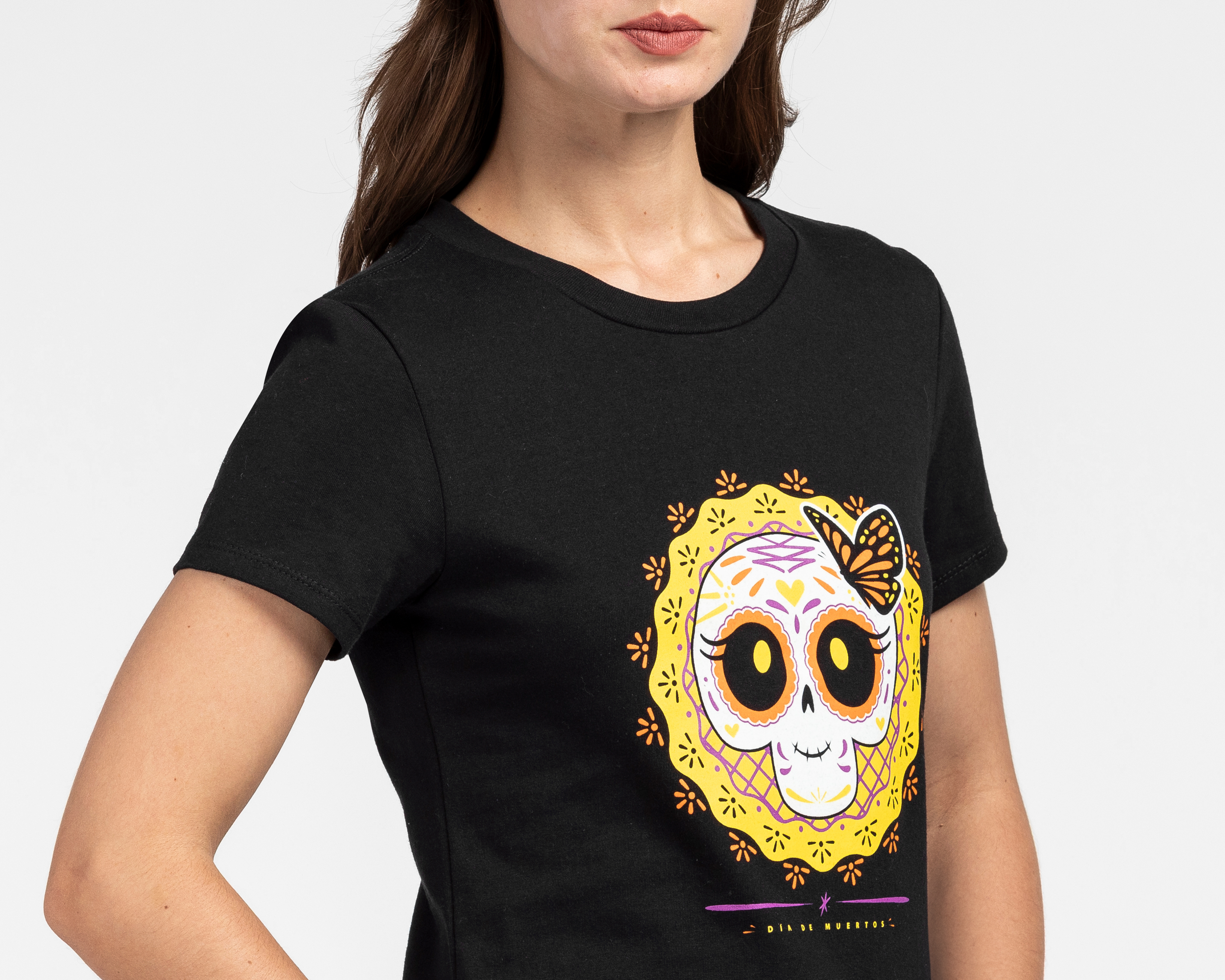 Foto 5 pulgar | Foto 4 | Playera Negra Refill para Mujer