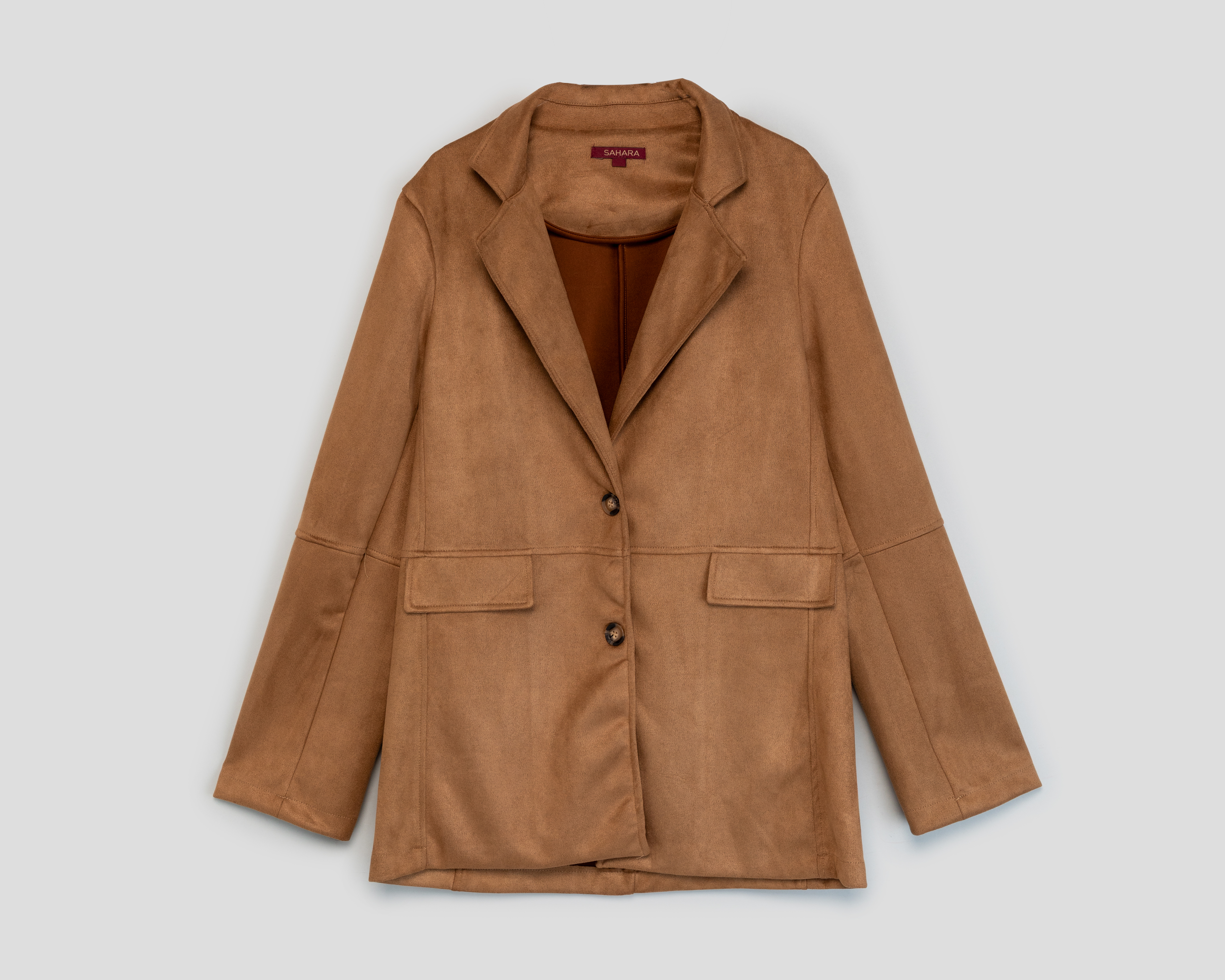 Blazer Café Sahara para Mujer