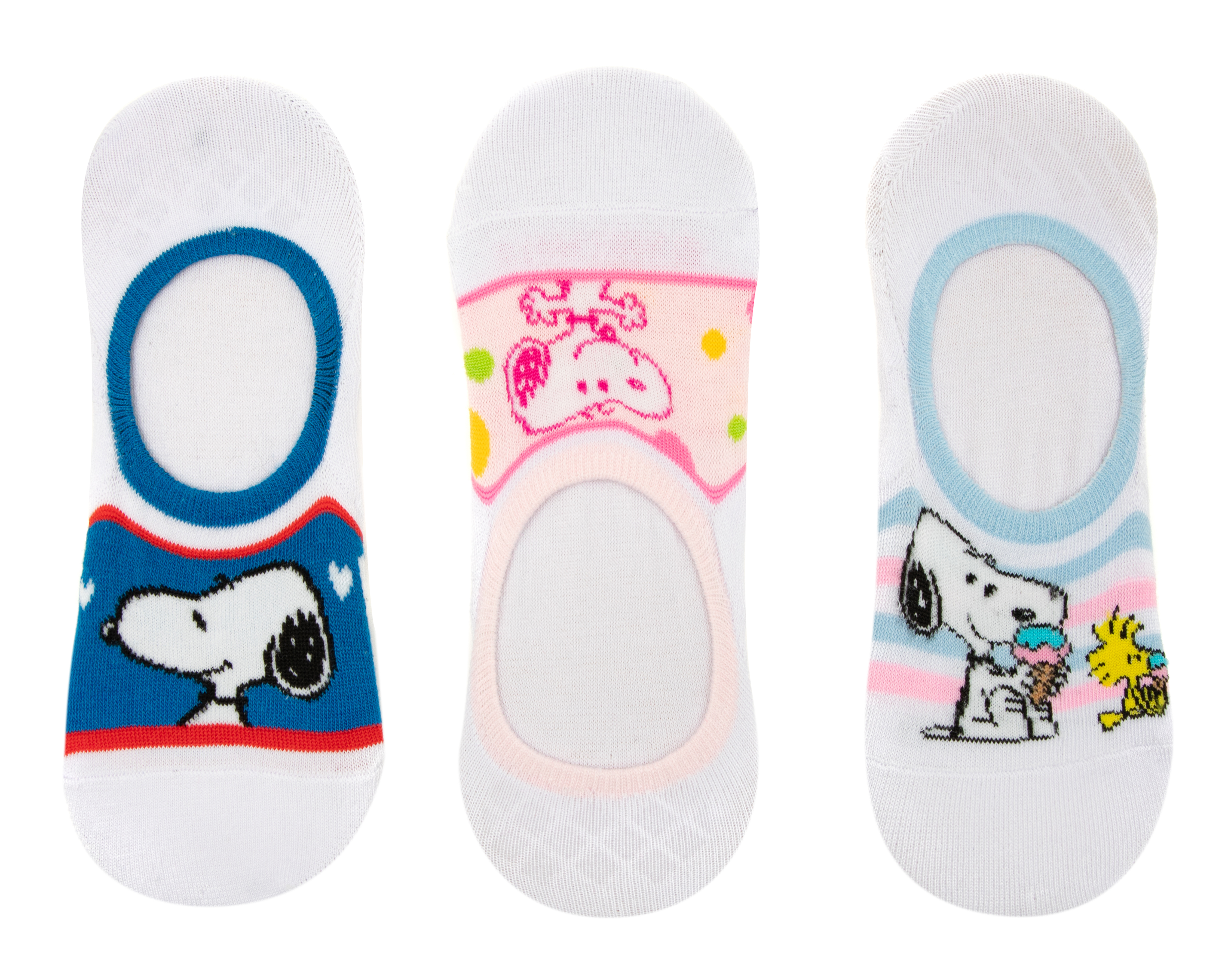 Calcetas Invisibles Peanuts para Mujer 3 Pares