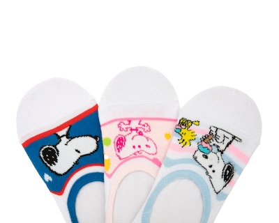 Foto 2 | Foto 2 | Calcetas Invisibles Peanuts para Mujer 3 Pares