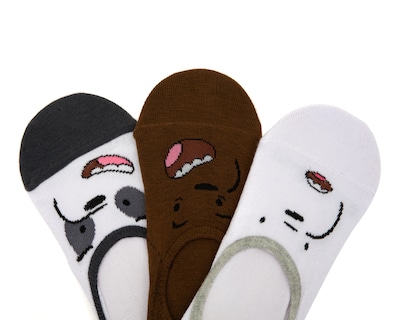 Foto 2 | Foto 2 | Calcetas Invisibles We Bare Bears para Mujer 3 Pares