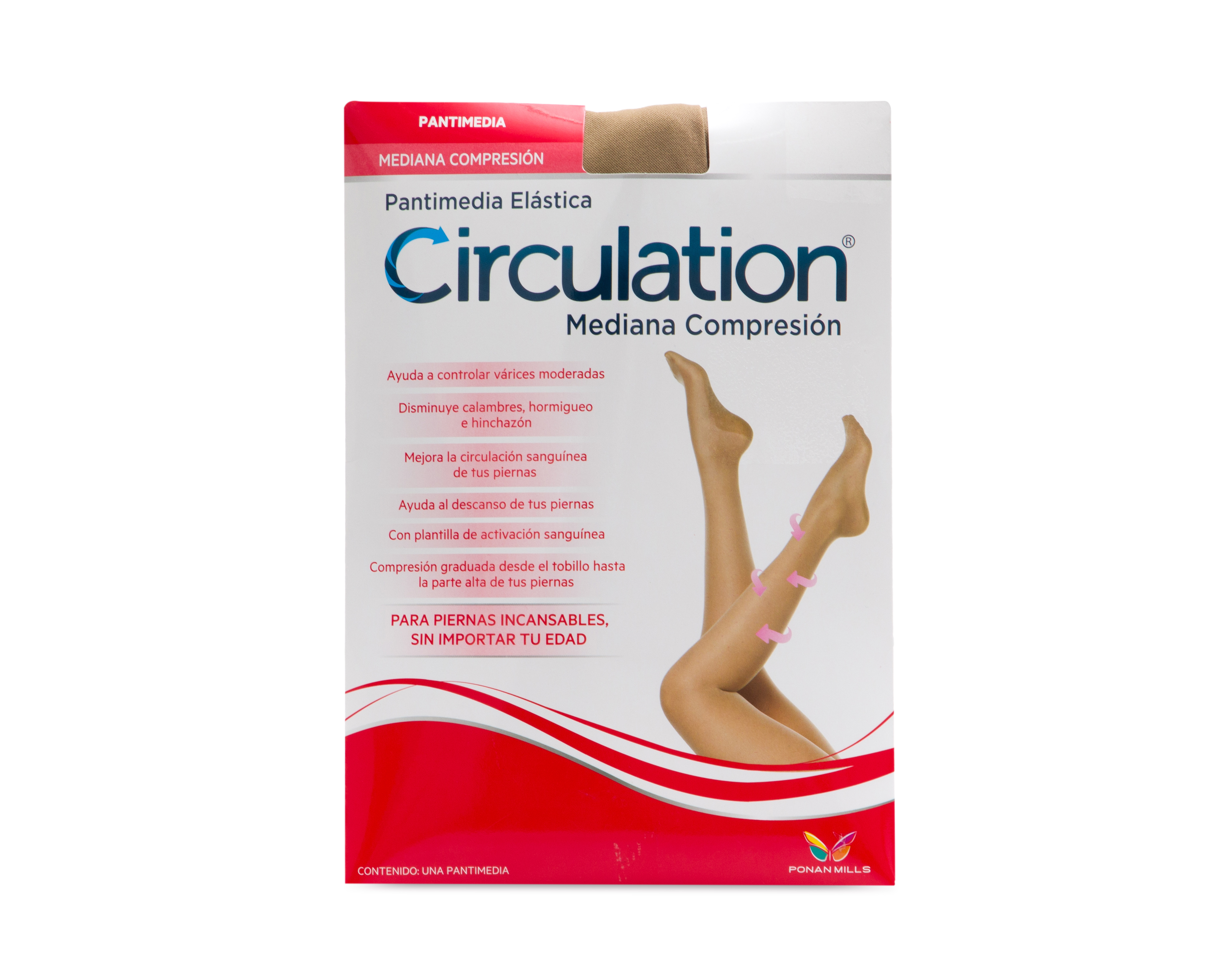 Pantimedias de Mediana Compresión para Várices Circulation para Mujer