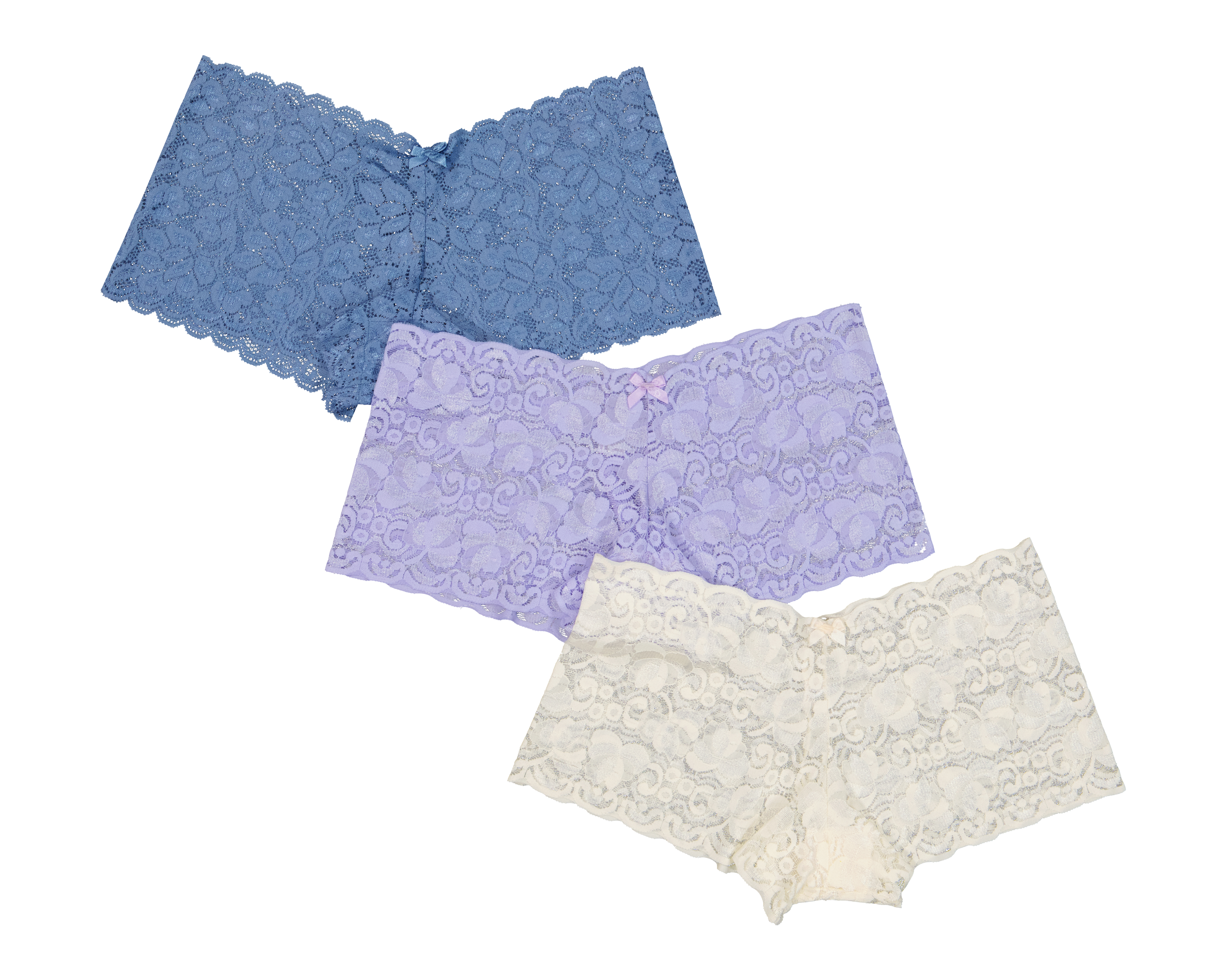 Bóxer de Encaje Linda Keerr para Mujer 3 Piezas