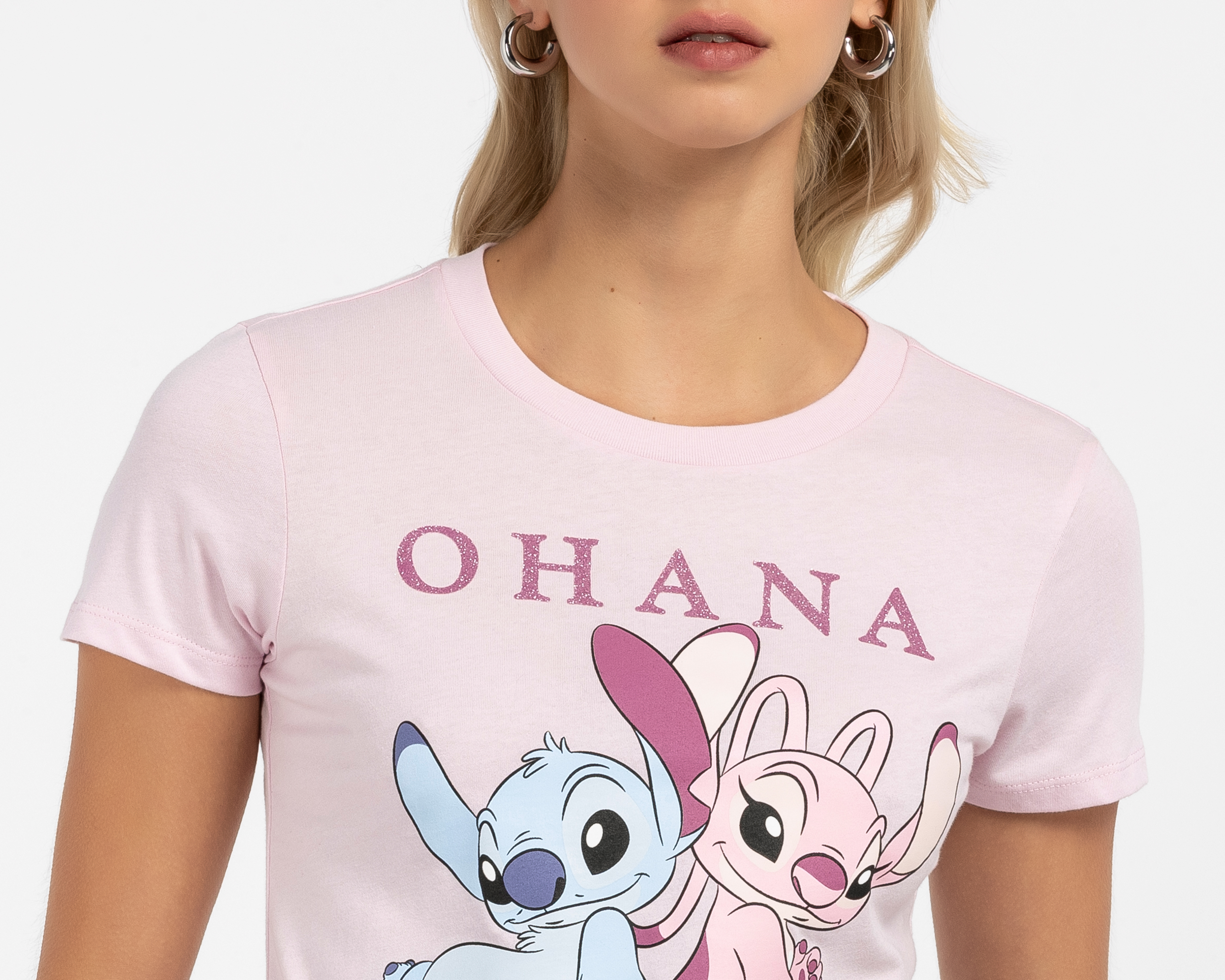 Foto 3 | Foto 3 | Playera Estampada Disney Stitch para Mujer