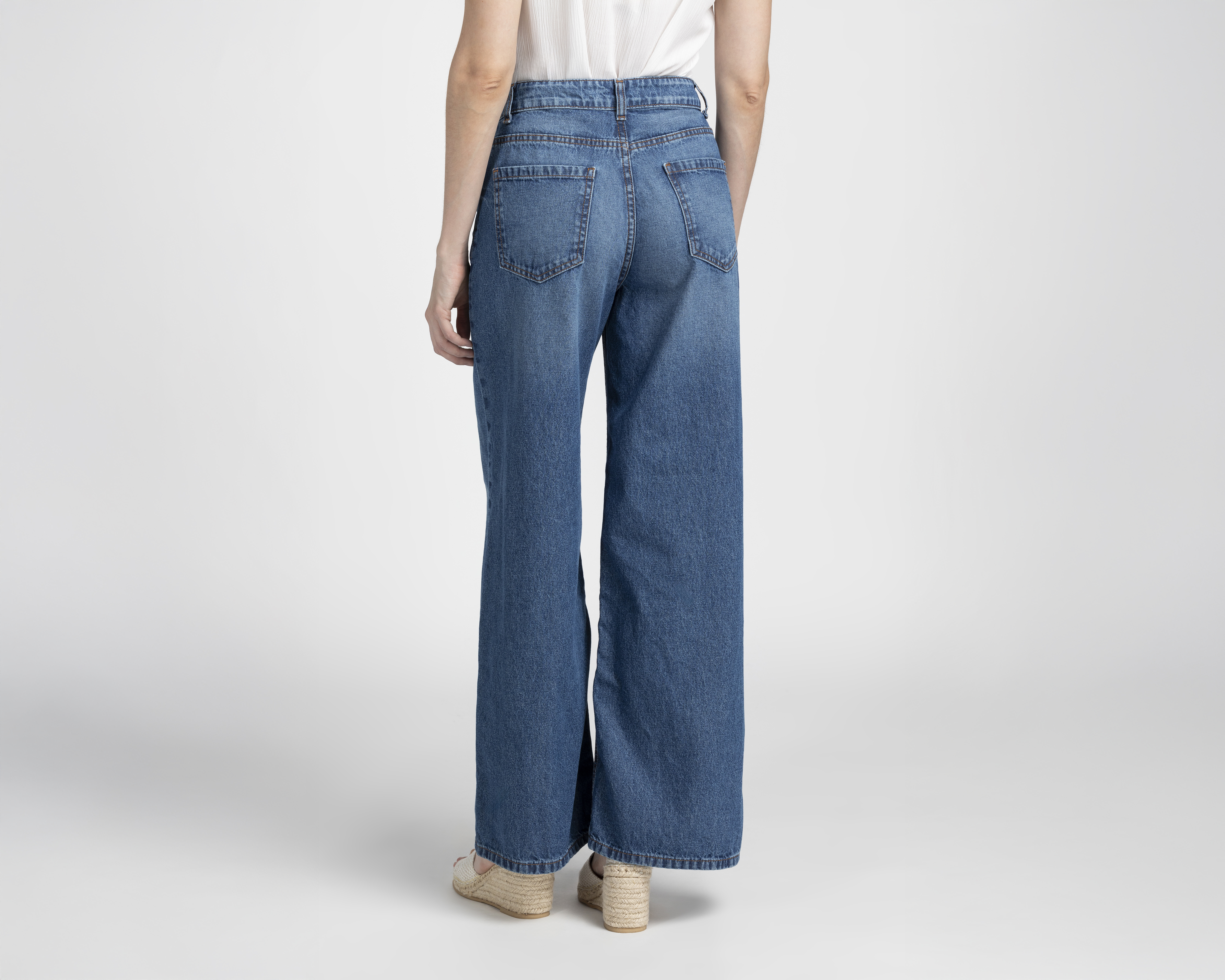 Foto 4 pulgar | Foto 3 | Jeans Wide Leg Sahara para Mujer