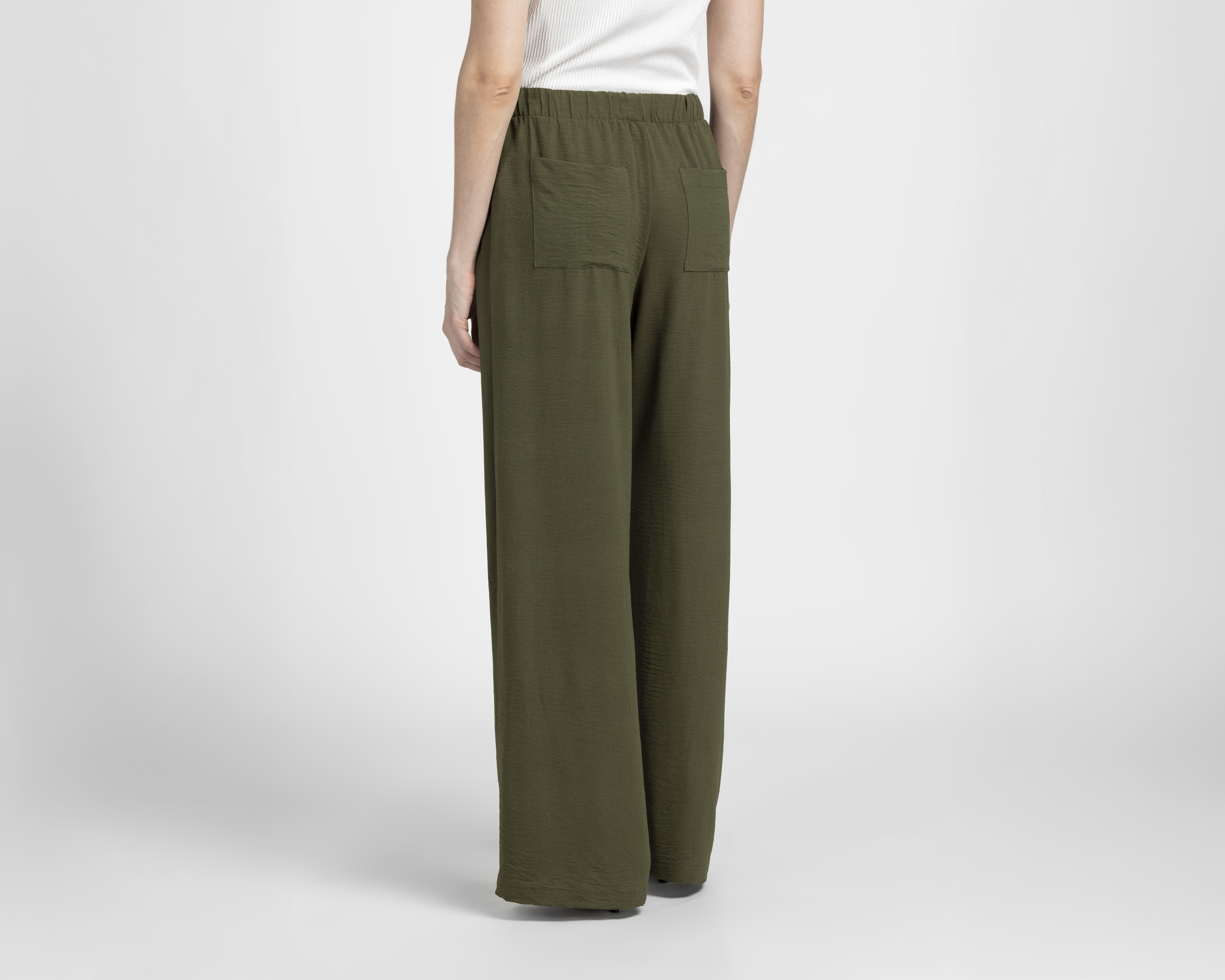 Foto 4 pulgar | Foto 3 | Pantalón Ancho Sahara Verde para Mujer