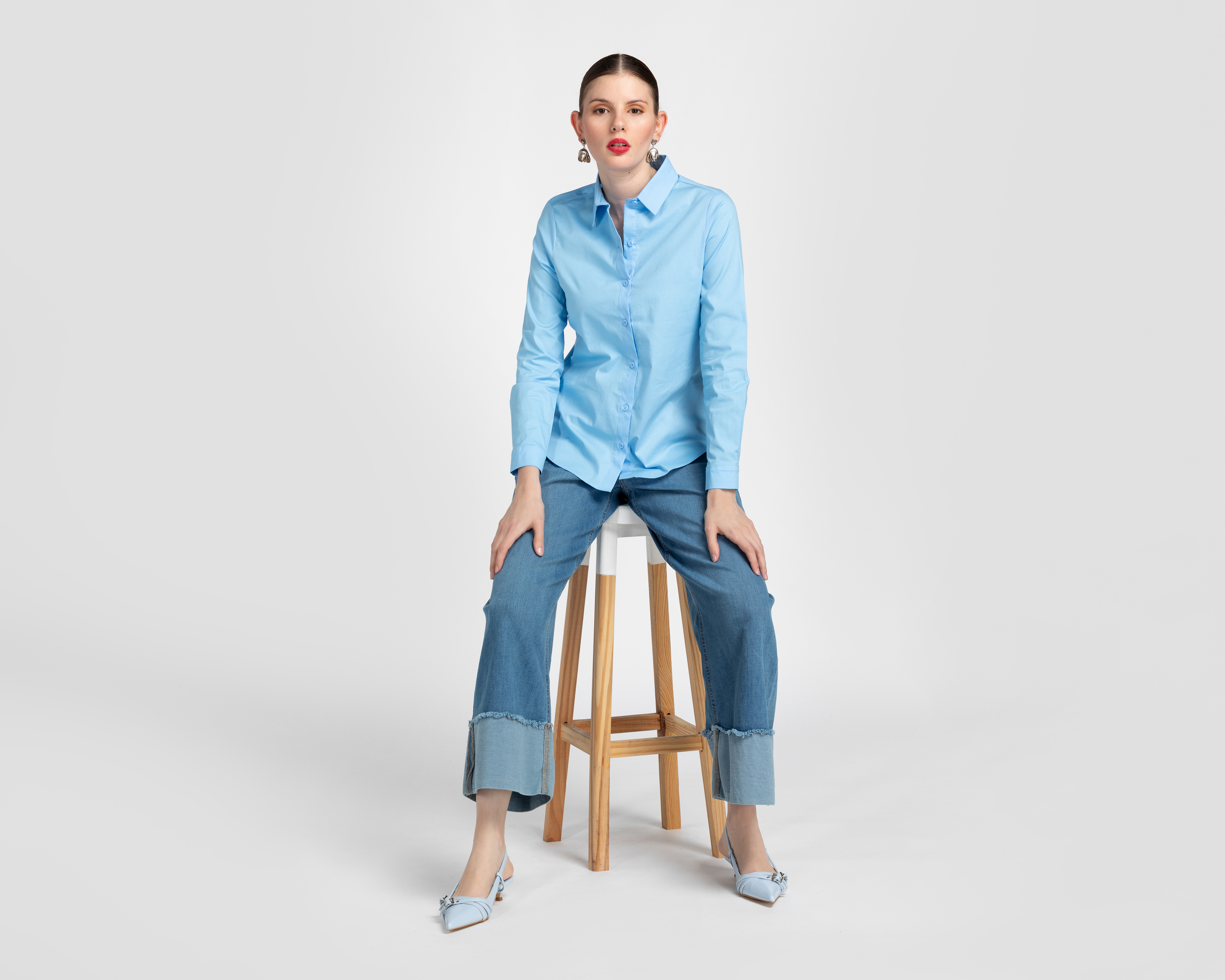 Foto 3 pulgar | Foto 2 | Blusa Manga Larga Sahara para Mujer