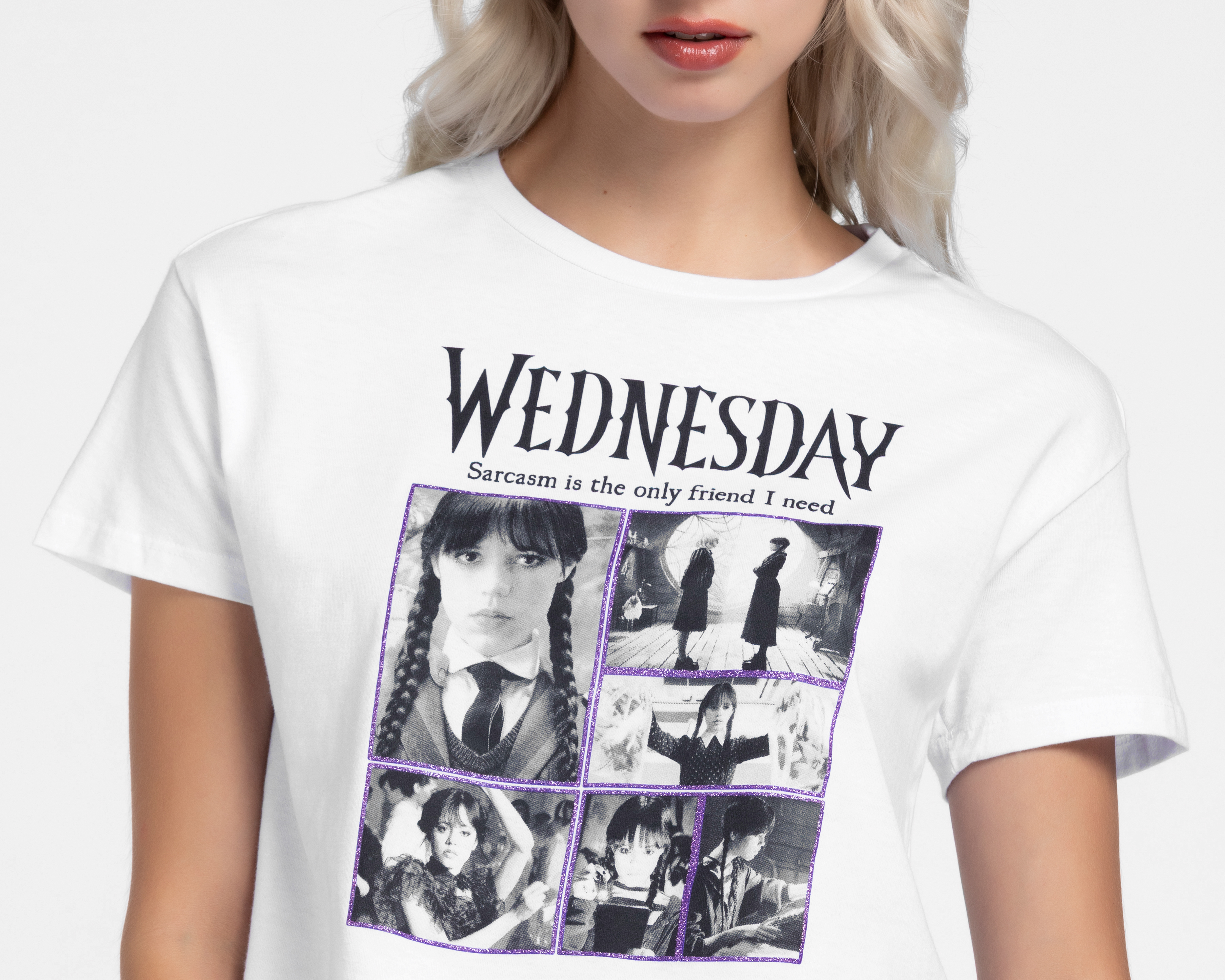 Foto 4 pulgar | Foto 3 | Playera Manga Corta Merlina para Mujer