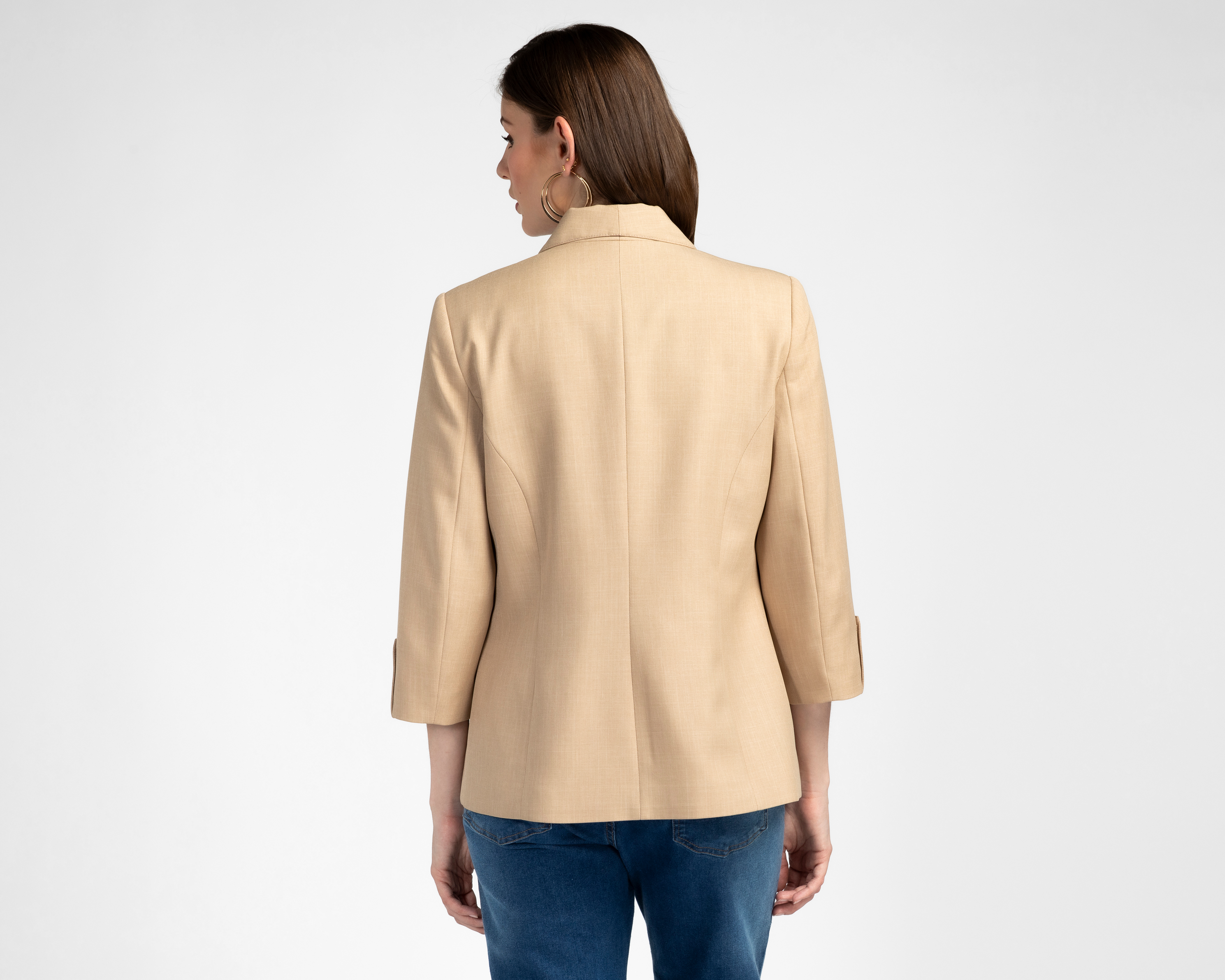 Foto 4 pulgar | Foto 3 | Blazer Beige Charme para Mujer