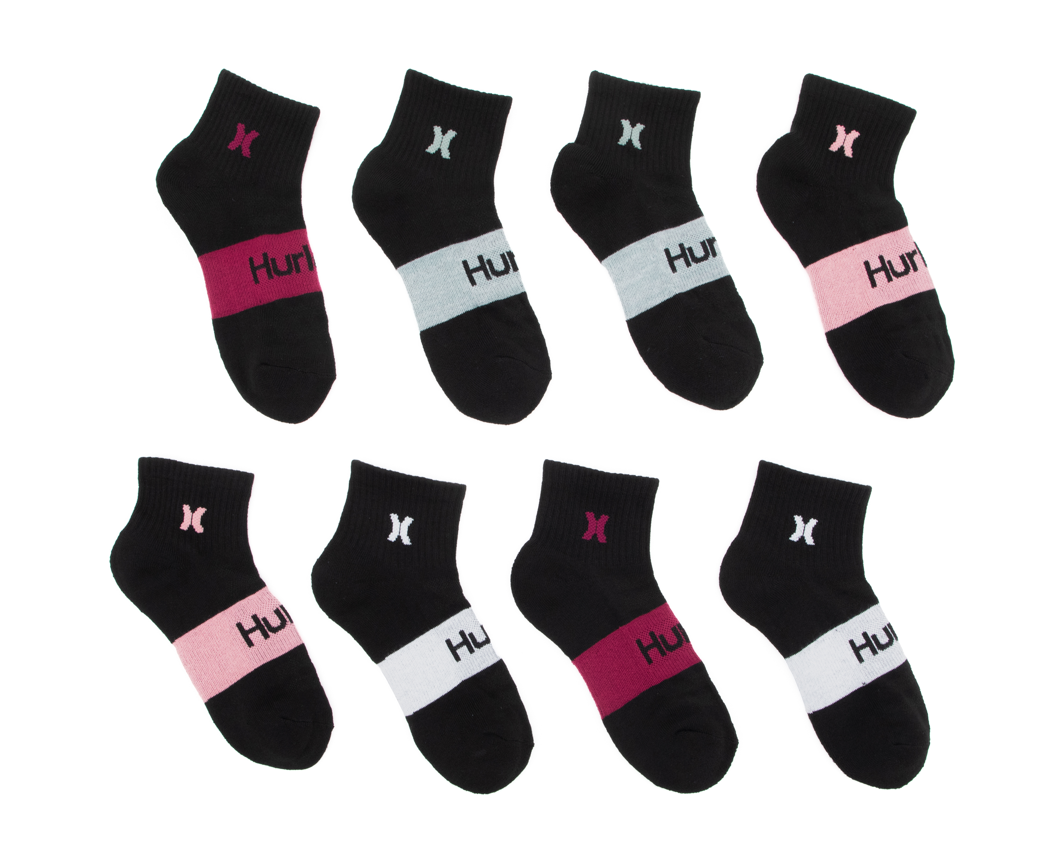 Calcetas Deportivas Hurley para Mujer 8 Pares