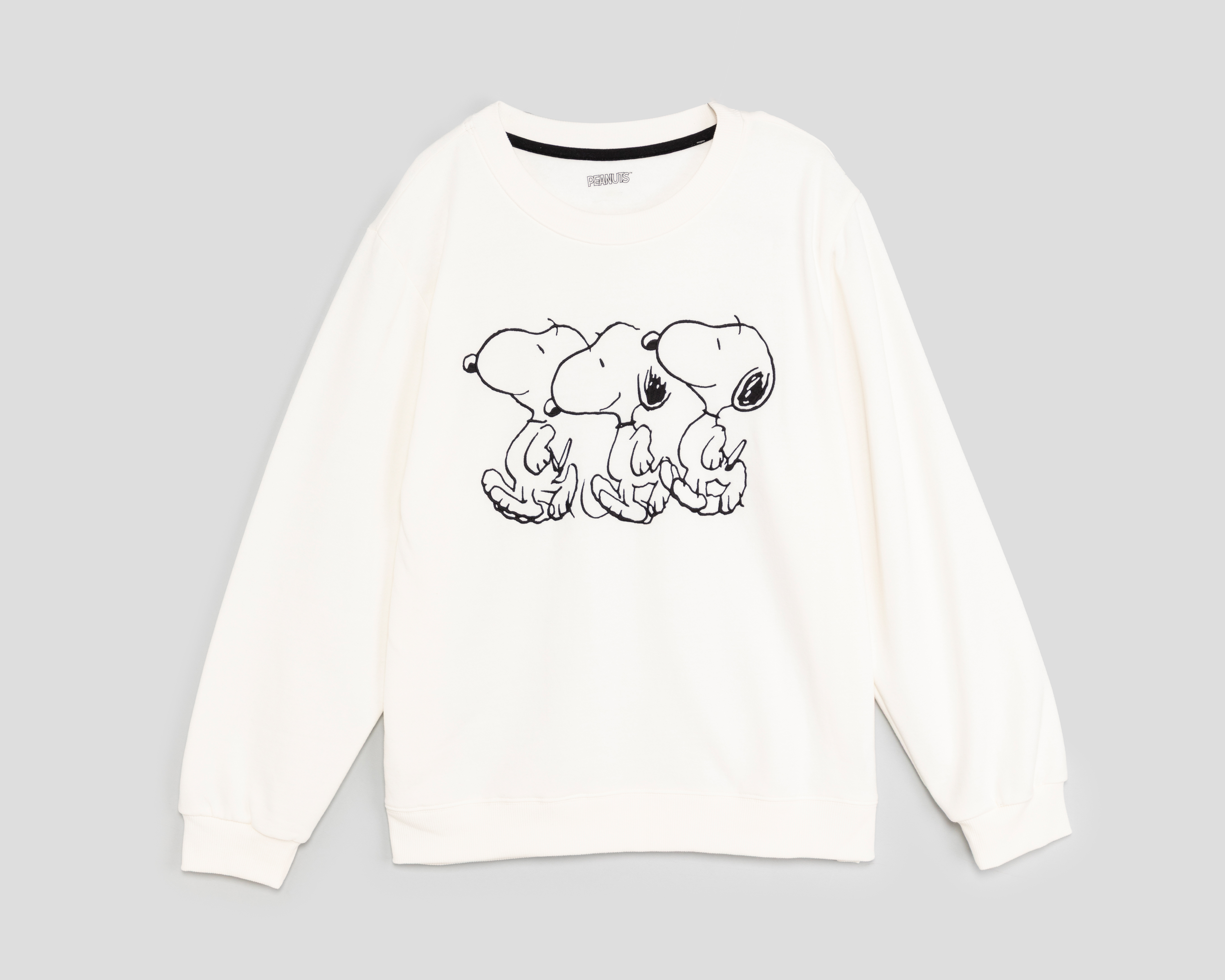 Foto 2 pulgar | Foto 1 | Sudadera Blanca Peanuts para Mujer