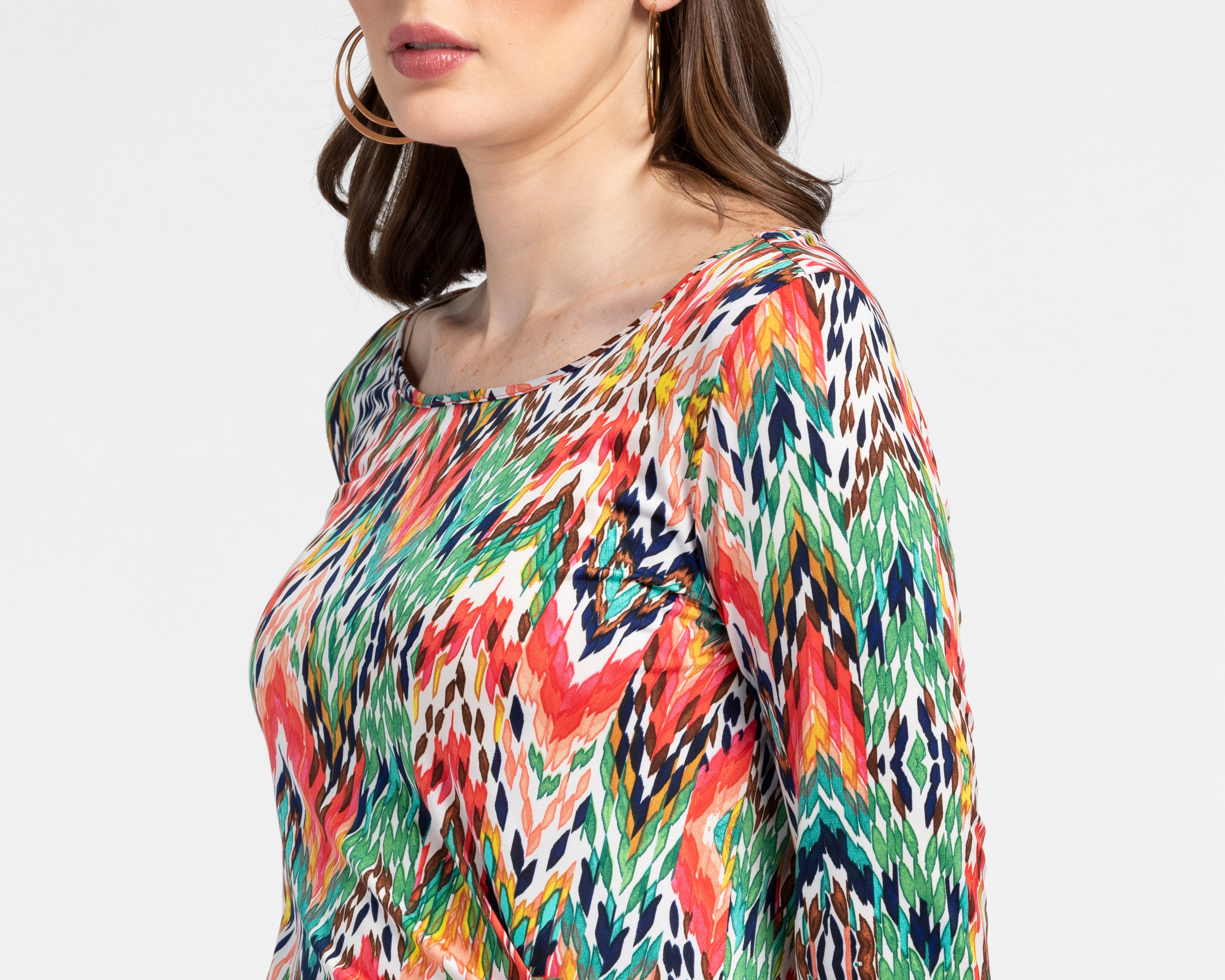 Foto 4 | Foto 4 | Playera Multicolor Charme para Mujer