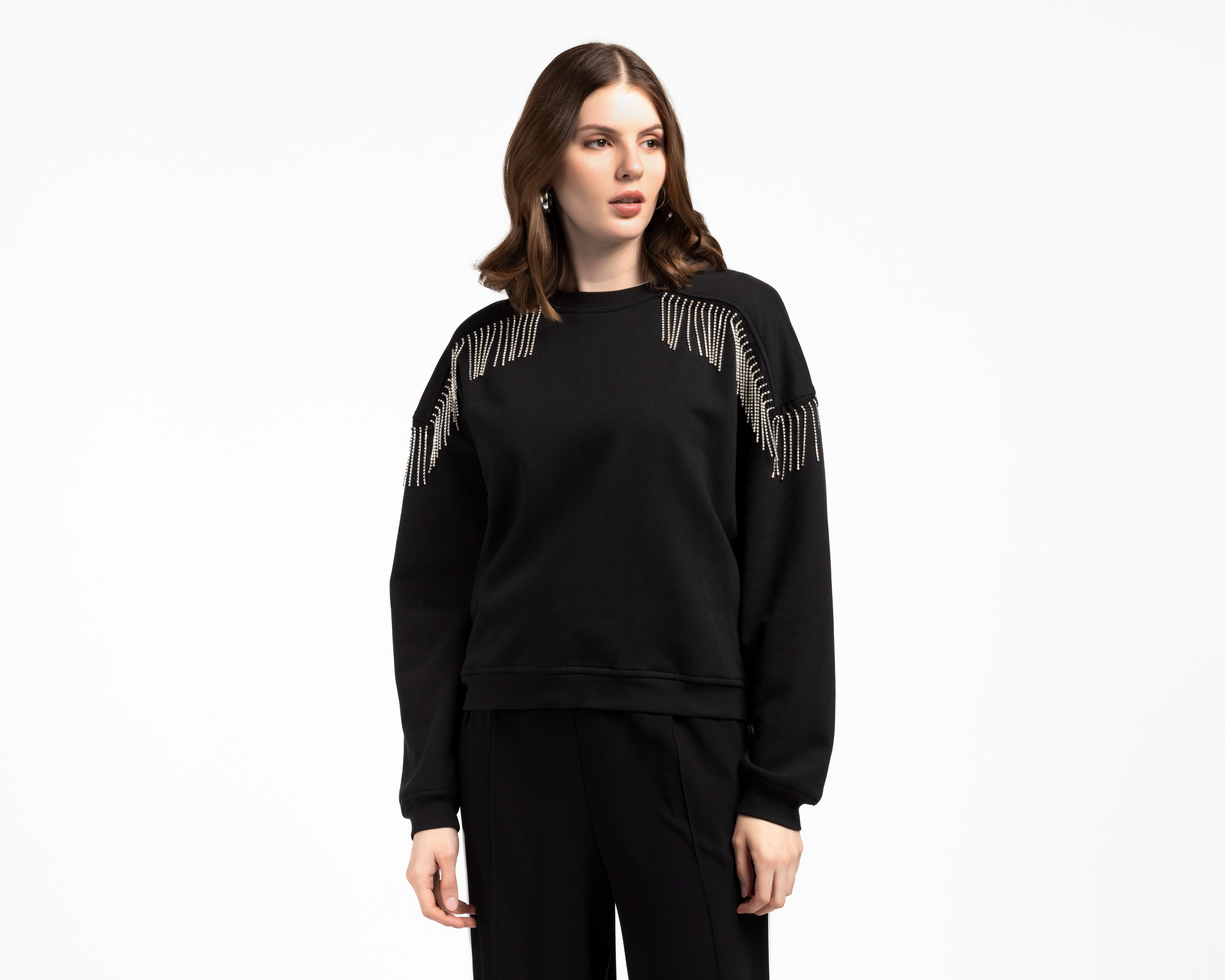 Sudadera con Pedrería Sahara para Mujer