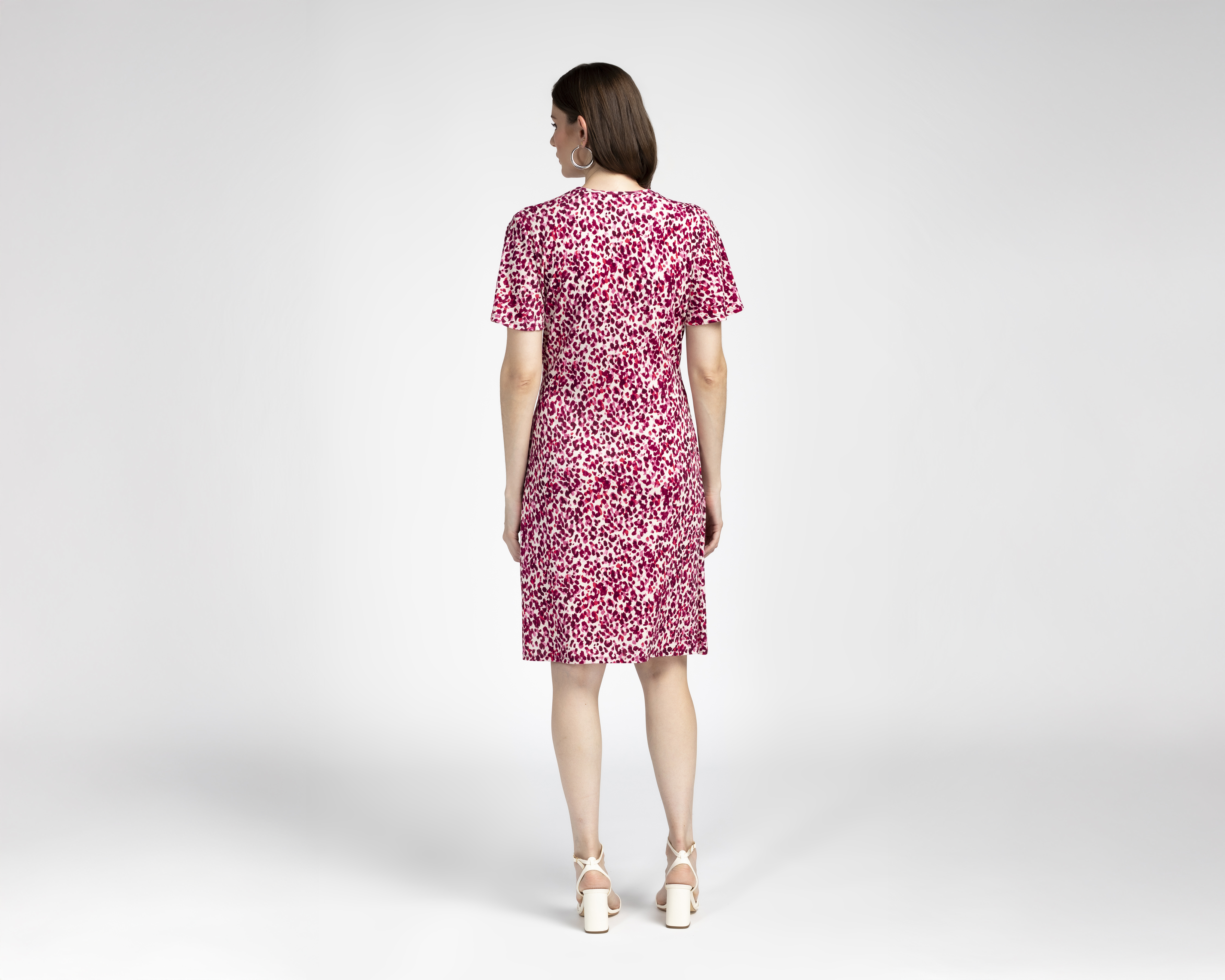 Foto 4 pulgar | Foto 3 | Vestido Casual Charme Rosa Animal Print para Mujer