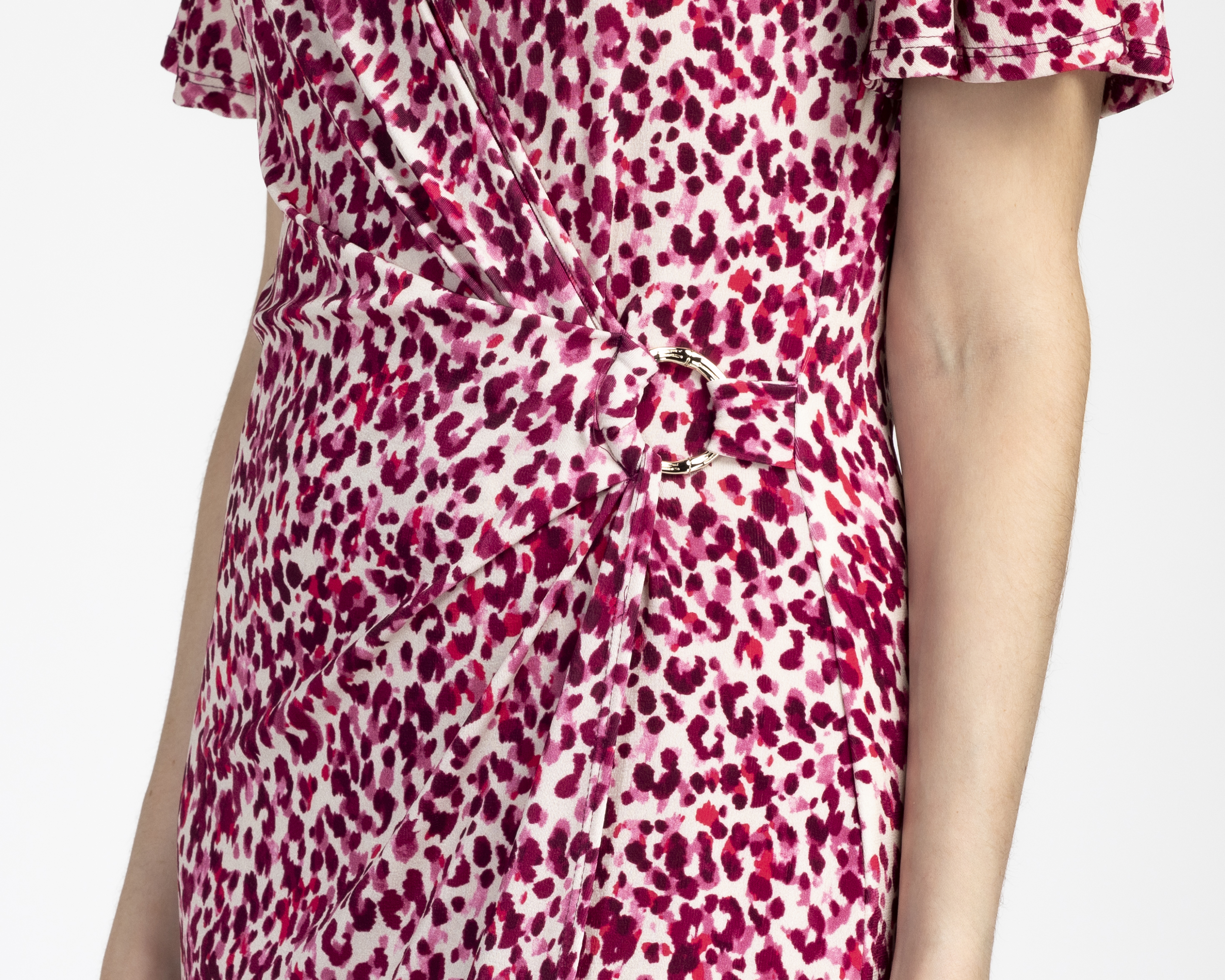 Foto 4 | Foto 4 | Vestido Casual Charme Rosa Animal Print para Mujer