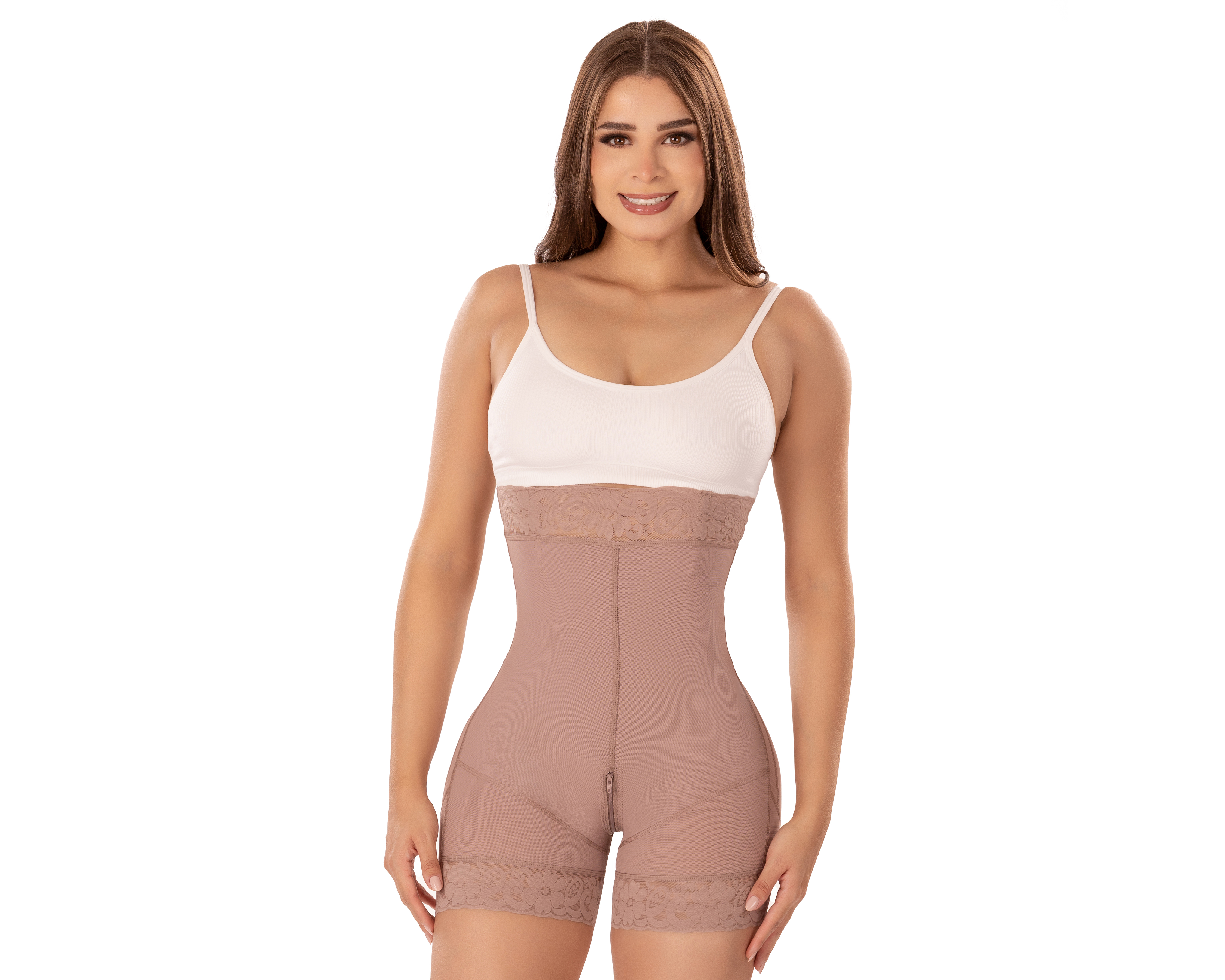 Foto 2 pulgar | Foto 1 | Faja tipo Bóxer Shape Concept con Encaje para Mujer