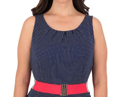 Foto 4 | Foto 4 | Vestido Lady Sun Casual Azul con Cinturón