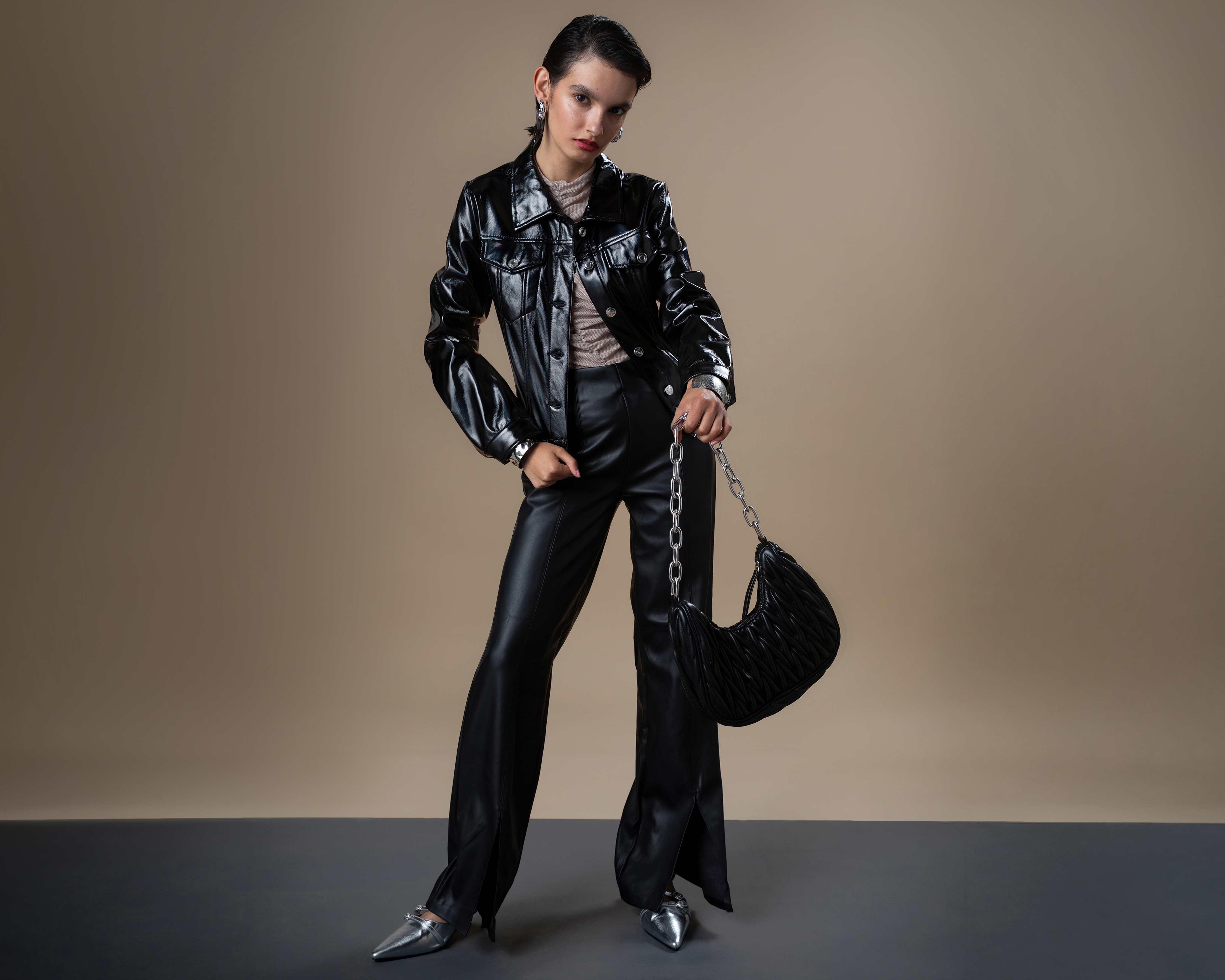 Chamarra Biker Strona para Mujer