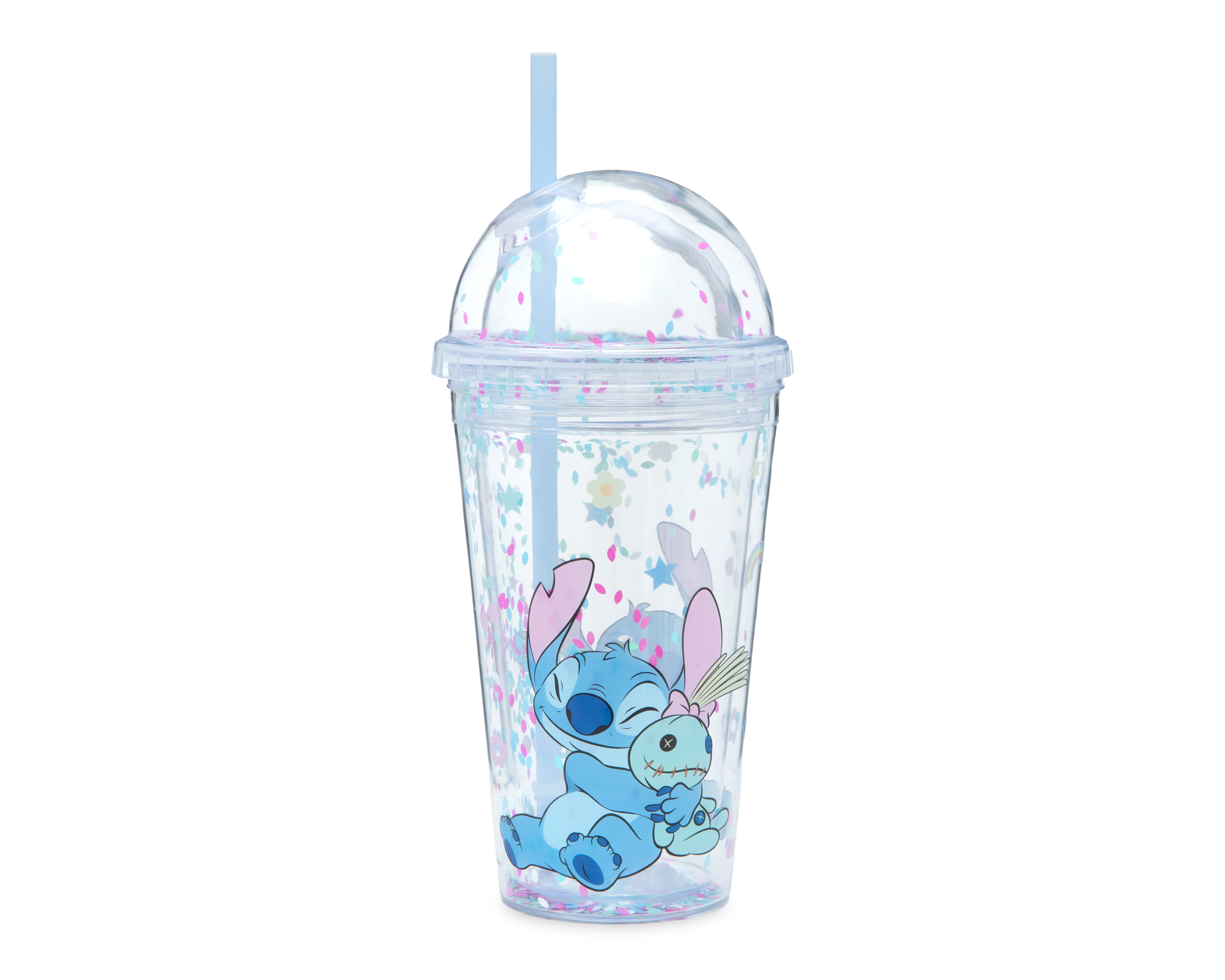 Foto 1 | Foto 1 | Vaso con Popote de Plástico Disney Lilo & Stitch 500 ml