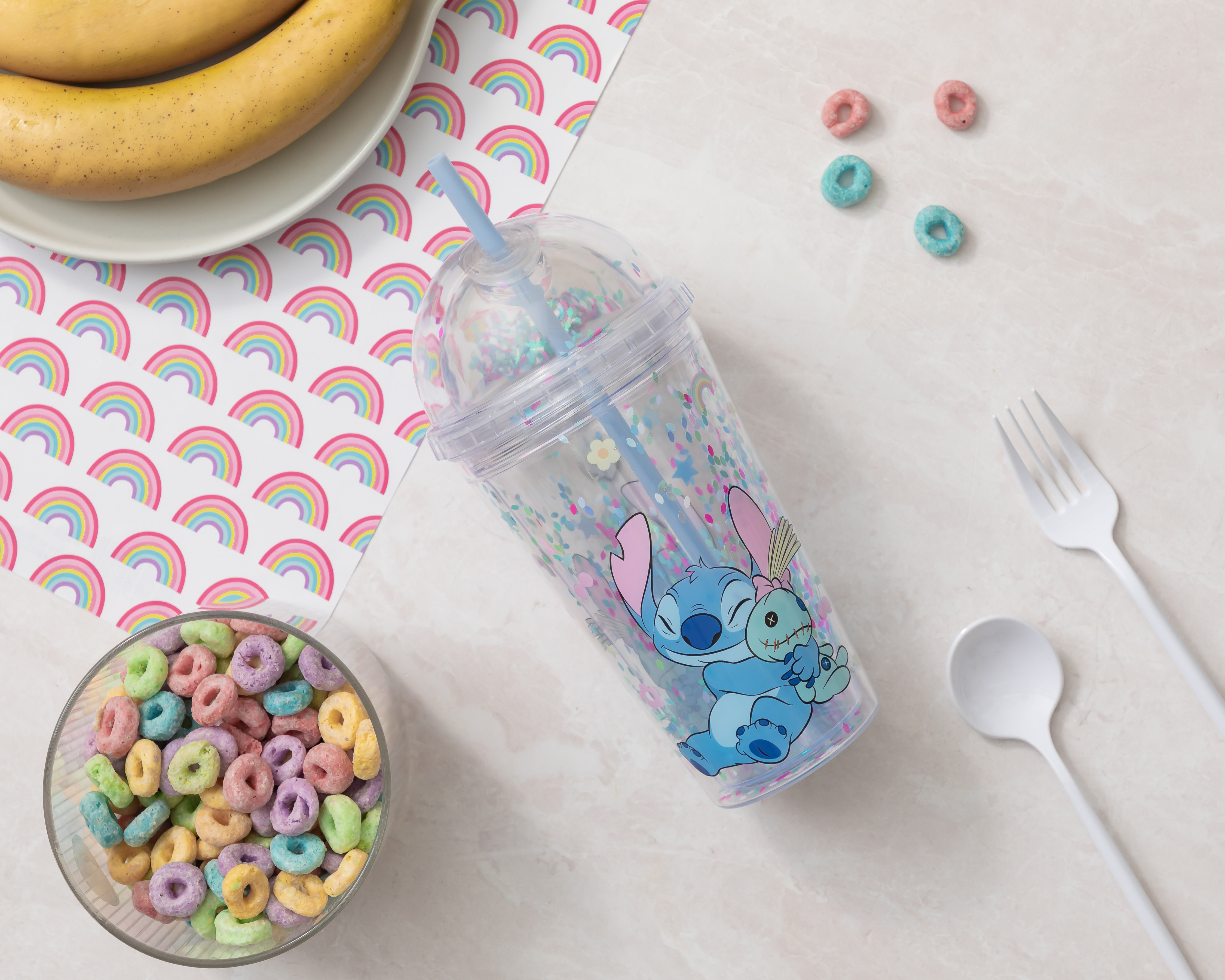 Foto 6 pulgar | Foto 5 | Vaso con Popote de Plástico Disney Lilo & Stitch 500 ml