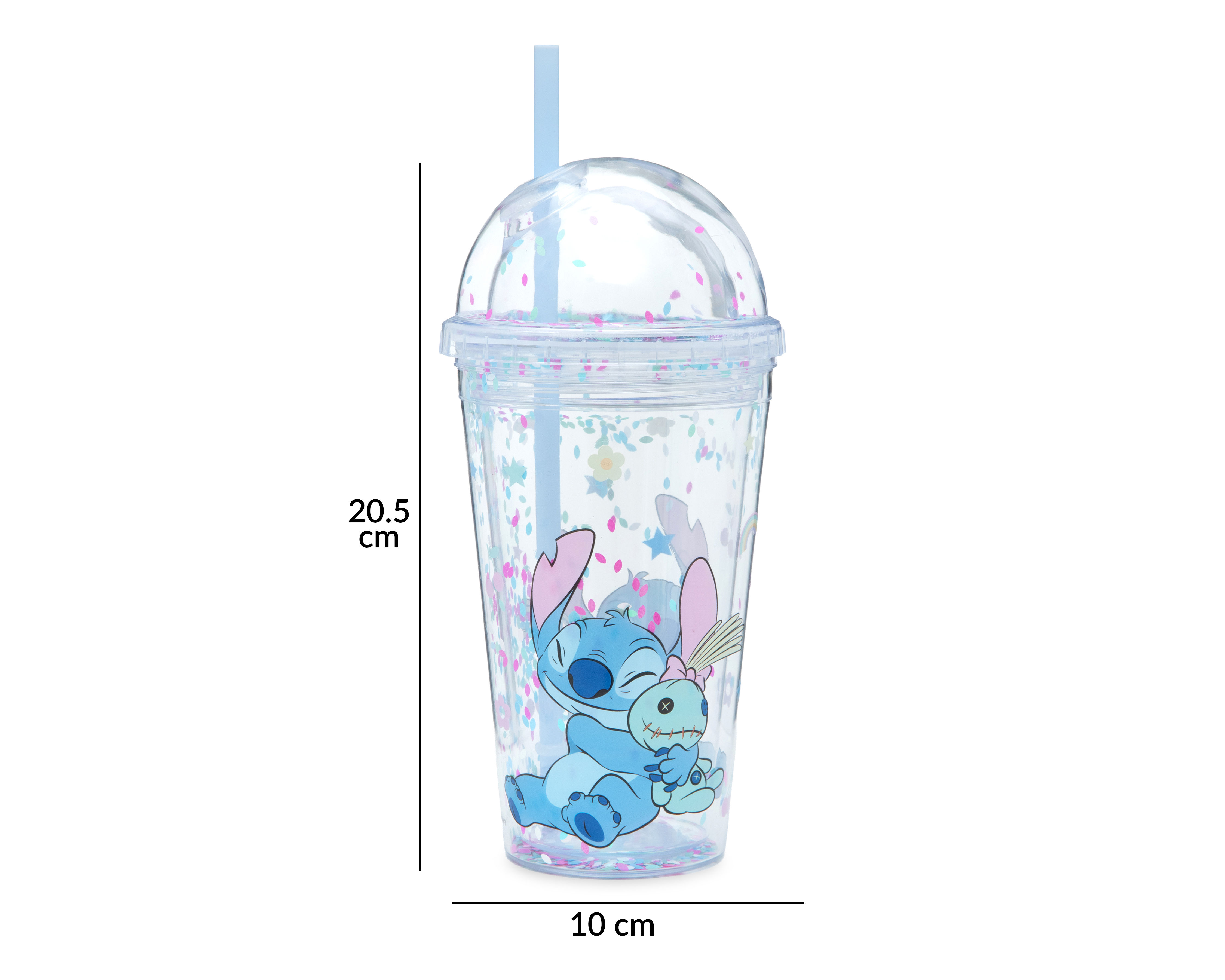 Foto 7 pulgar | Foto 6 | Vaso con Popote de Plástico Disney Lilo & Stitch 500 ml