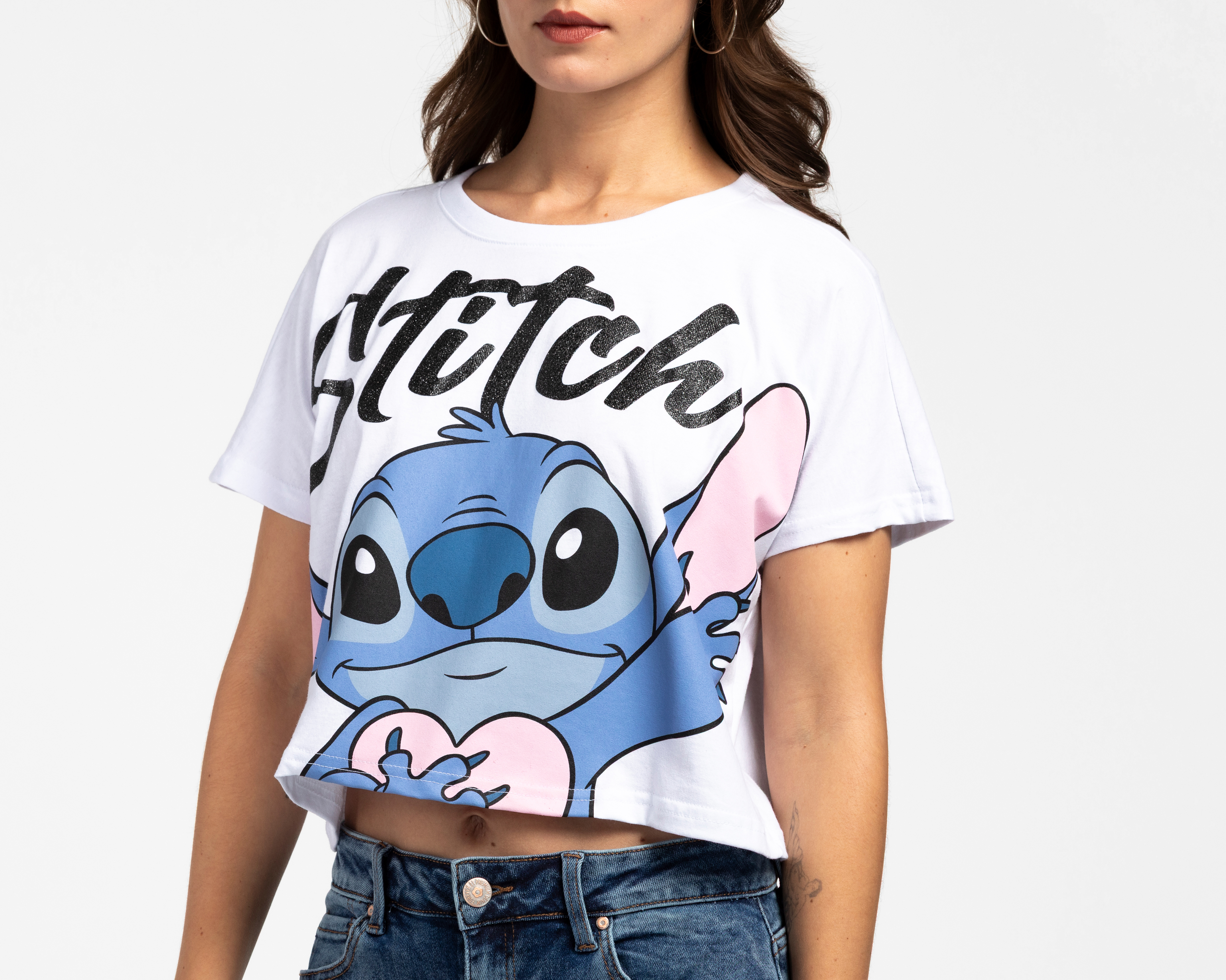 Foto 3 | Foto 3 | Playera Cuello Redondo Blanca Disney para Mujer