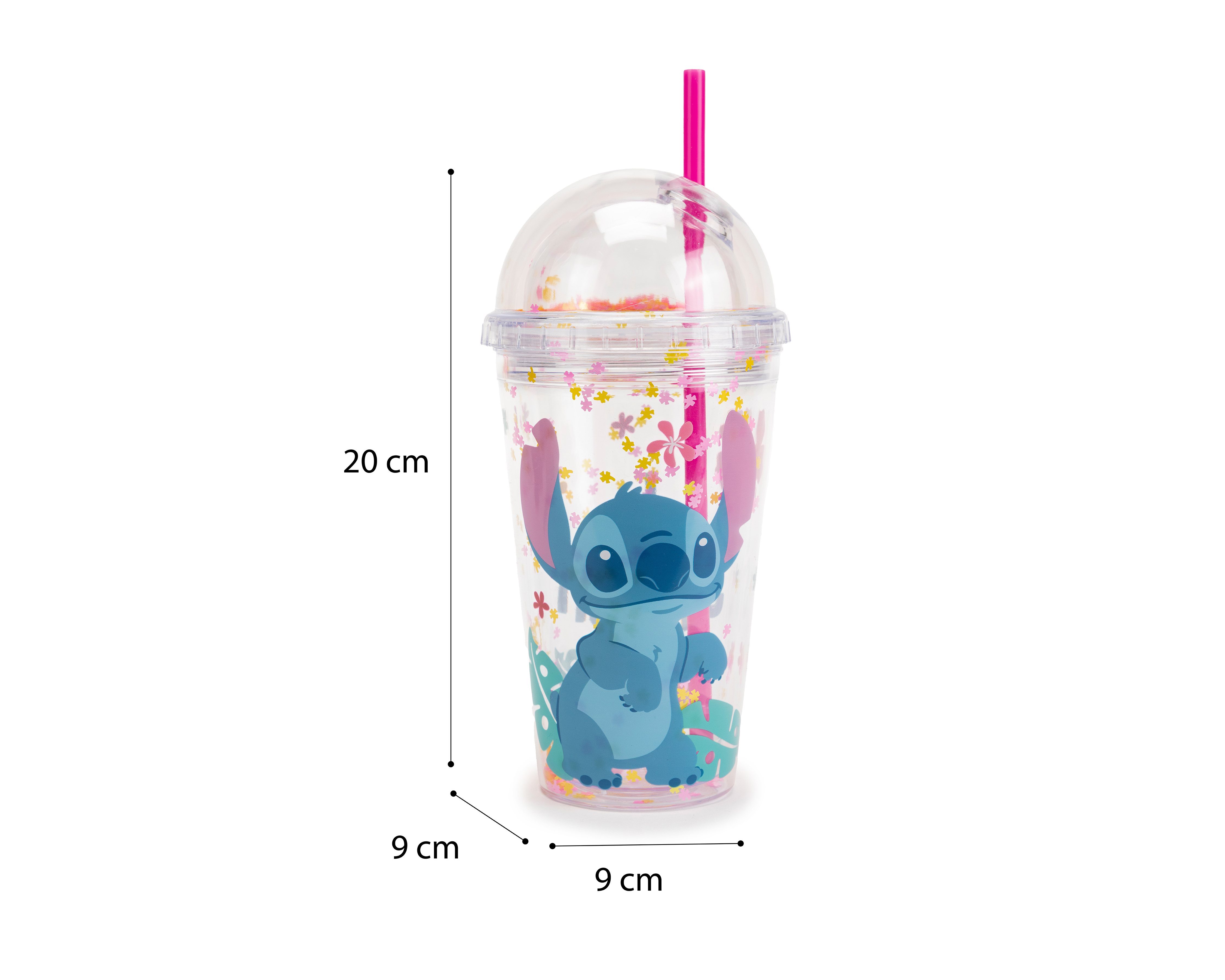 Foto 5 | Foto 5 | Vaso con Popote de Plástico Disney Lilo & Stitch 500 ml