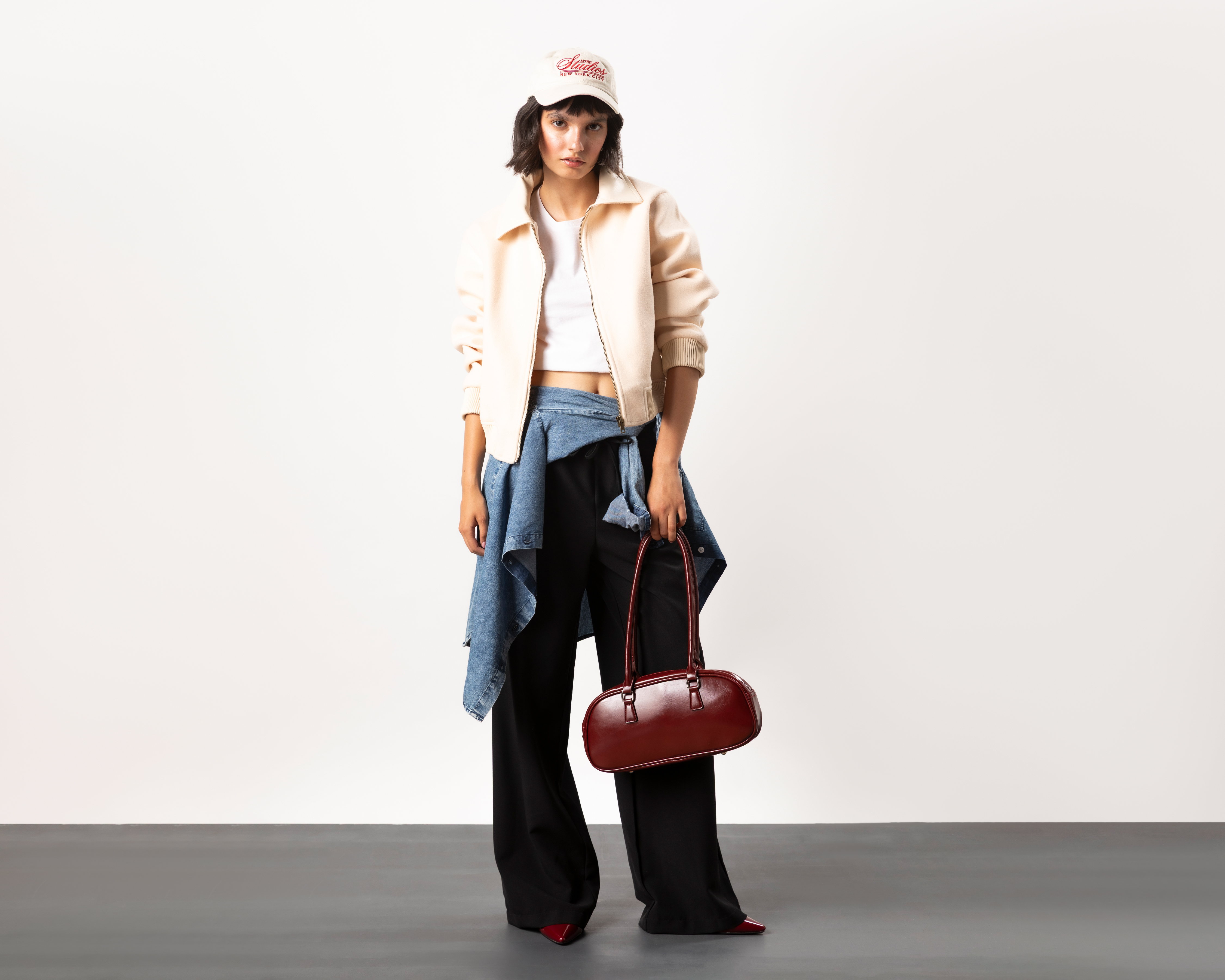 Chamarra tipo Bomber Strona para Mujer
