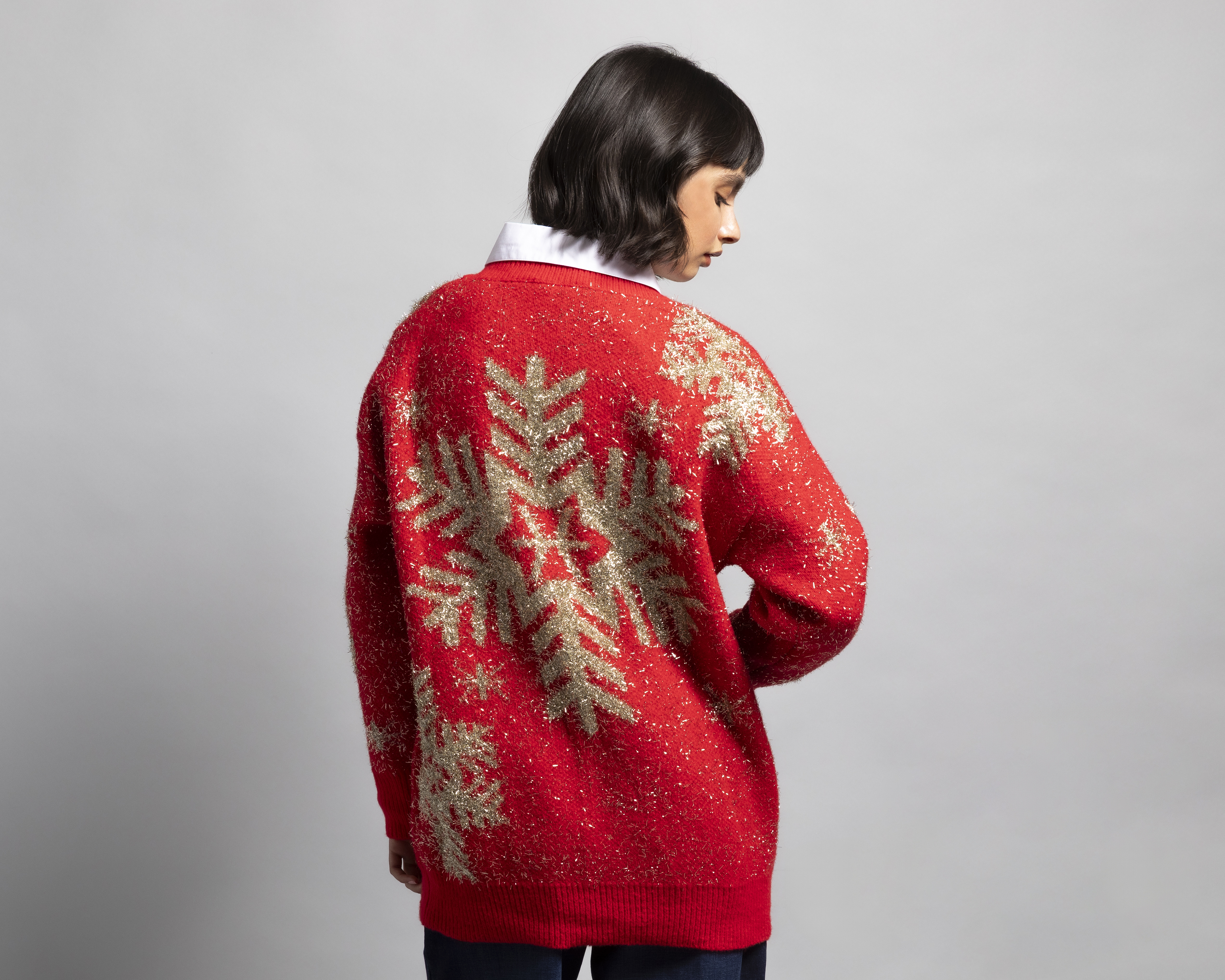 Foto 4 pulgar | Foto 3 | Suéter Navideño Strona para Mujer