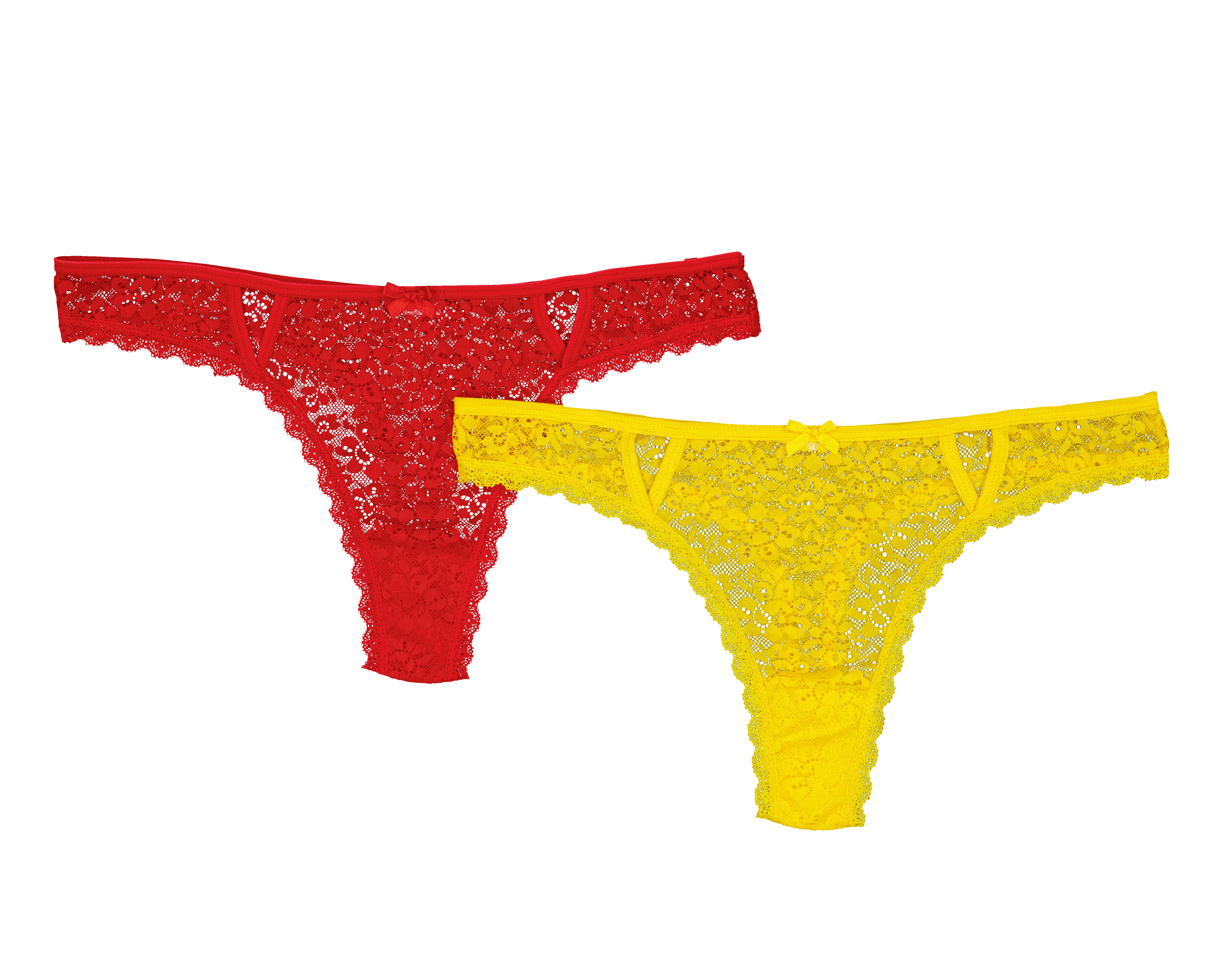 Tanga de Encaje Frescura para Mujer 2 Piezas