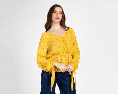 Foto 1 | Foto 1 | Blusa Ted Lapidus Amarilla para Mujer